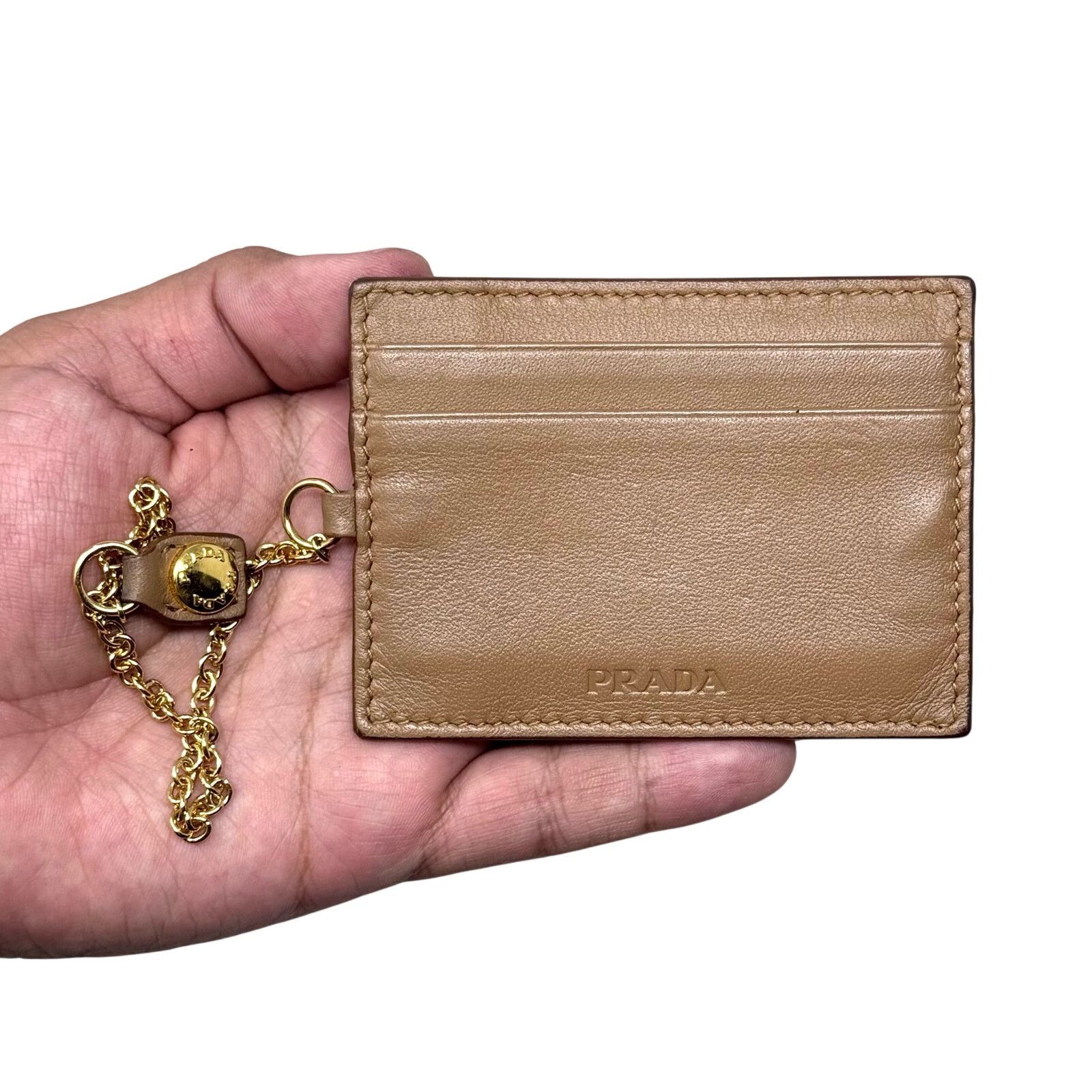 Prada Prada Chain Cardholder Wallet Size ONE SIZE - 4 Thumbnail