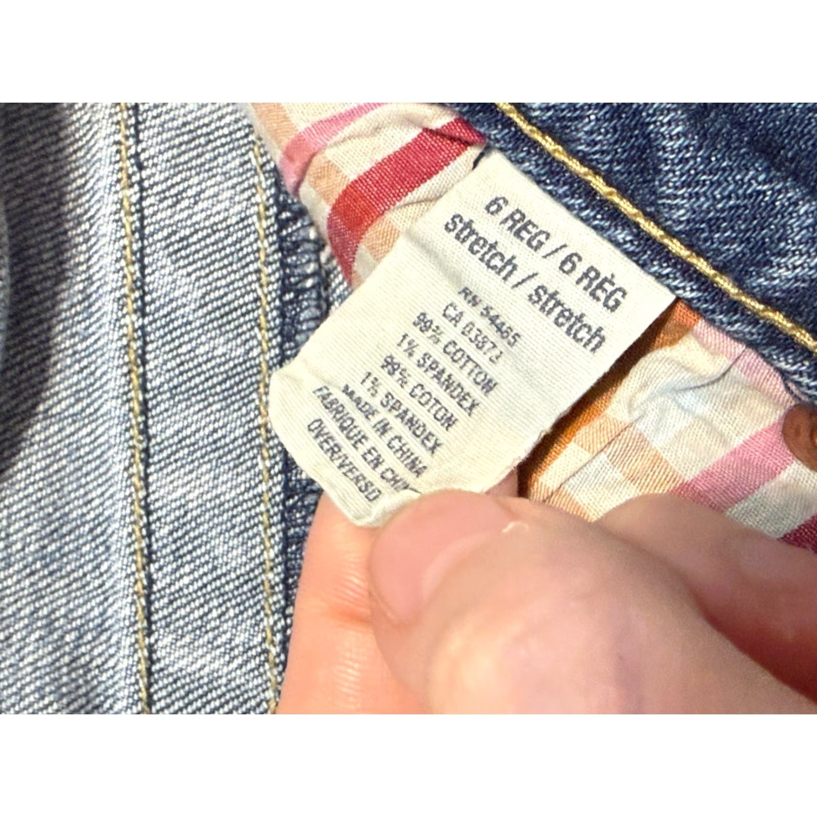 American Eagle Outfitters VINTAGE American Eagle Jeans Women's 6 Blue Denim Skinny Mid Rise Zip Pockets Size 28" / US 6 / IT 42 - 5 Thumbnail