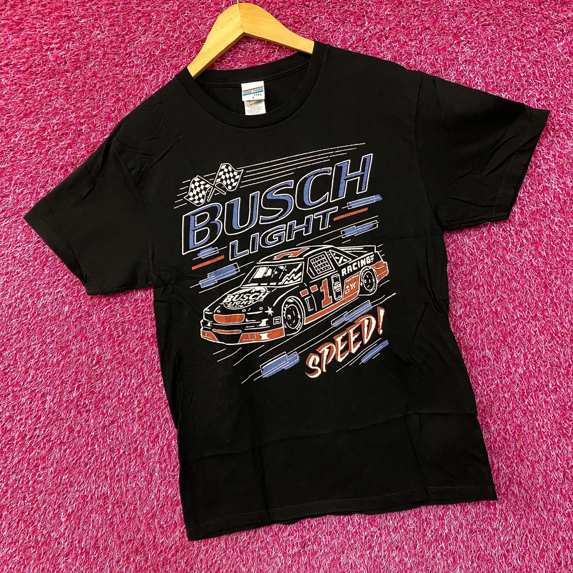 Junk Food Busch Light Speed Racing Car Graphic Design T-Shirt Small Size US S / EU 44-46 / 1 - 3 Thumbnail