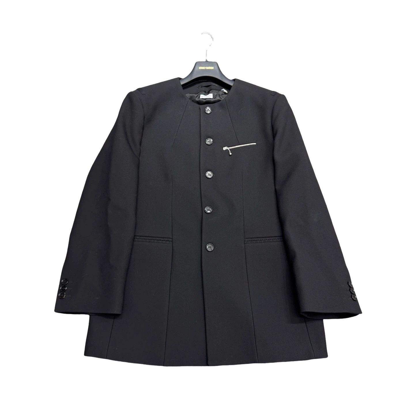 Burberry Burberry Wool Collarless Jacket Size 52 Size US L / EU 52-54 / 3 - 1 Thumbnail