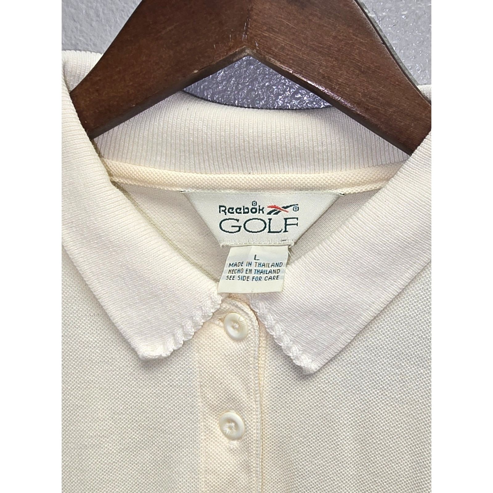 Vintage Womens Reebok Golf Polo Golfing Ruffle Trim Collared Shirt Size L / US 10 / IT 46 - 5 Thumbnail