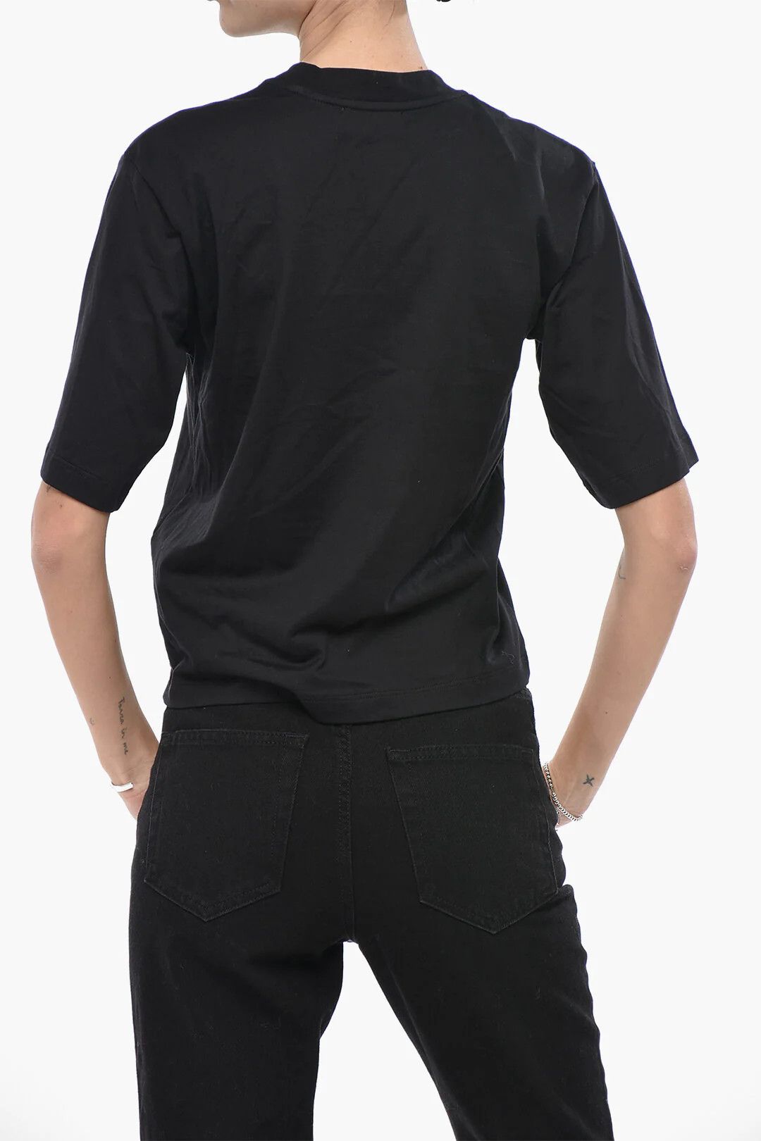 Off-White og1mm0426 Boxy Fit T-Shirt in Black Size XS / US 0-2 / IT 36-38 - 2 Thumbnail