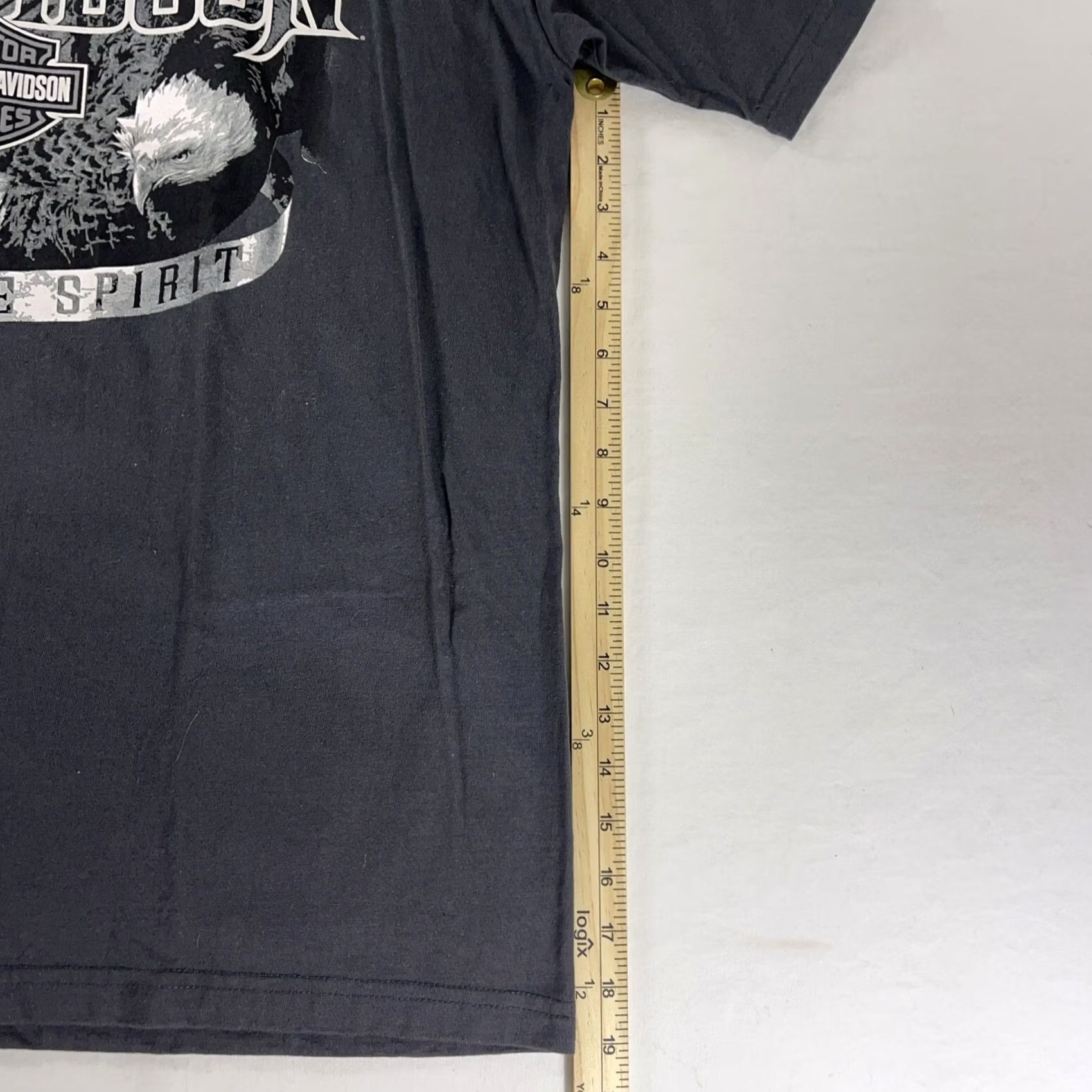 Harley Davidson Harley-Davidson L T-Shirt Men Gray Elvis Graphic Y2K USA Memphis Tennessee Graceland Skull Vintage Size US L / EU 52-54 / 3 - 5 Thumbnail