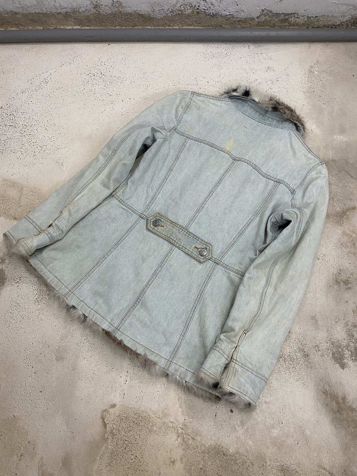GOSTAR DE FUGA Parka Japan Jacket Jean Fur Winter Dirty Light Blue Jean Size US S / EU 44-46 / 1 - 10 Thumbnail