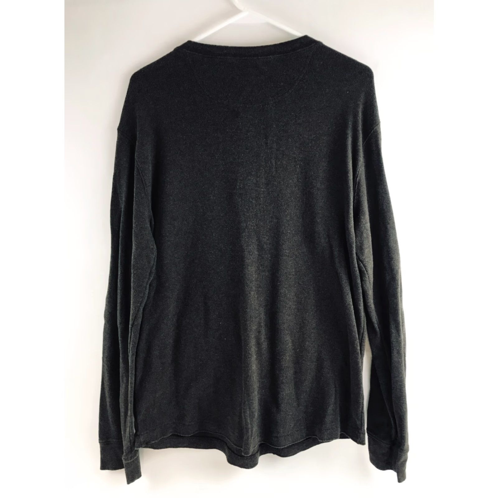 Vintage Sonoma Shirt Mens Large Brown Long Sleeve Henley Knit T-Shirt Regular Casual Life+Style Size US L / EU 52-54 / 3 - 2 Thumbnail