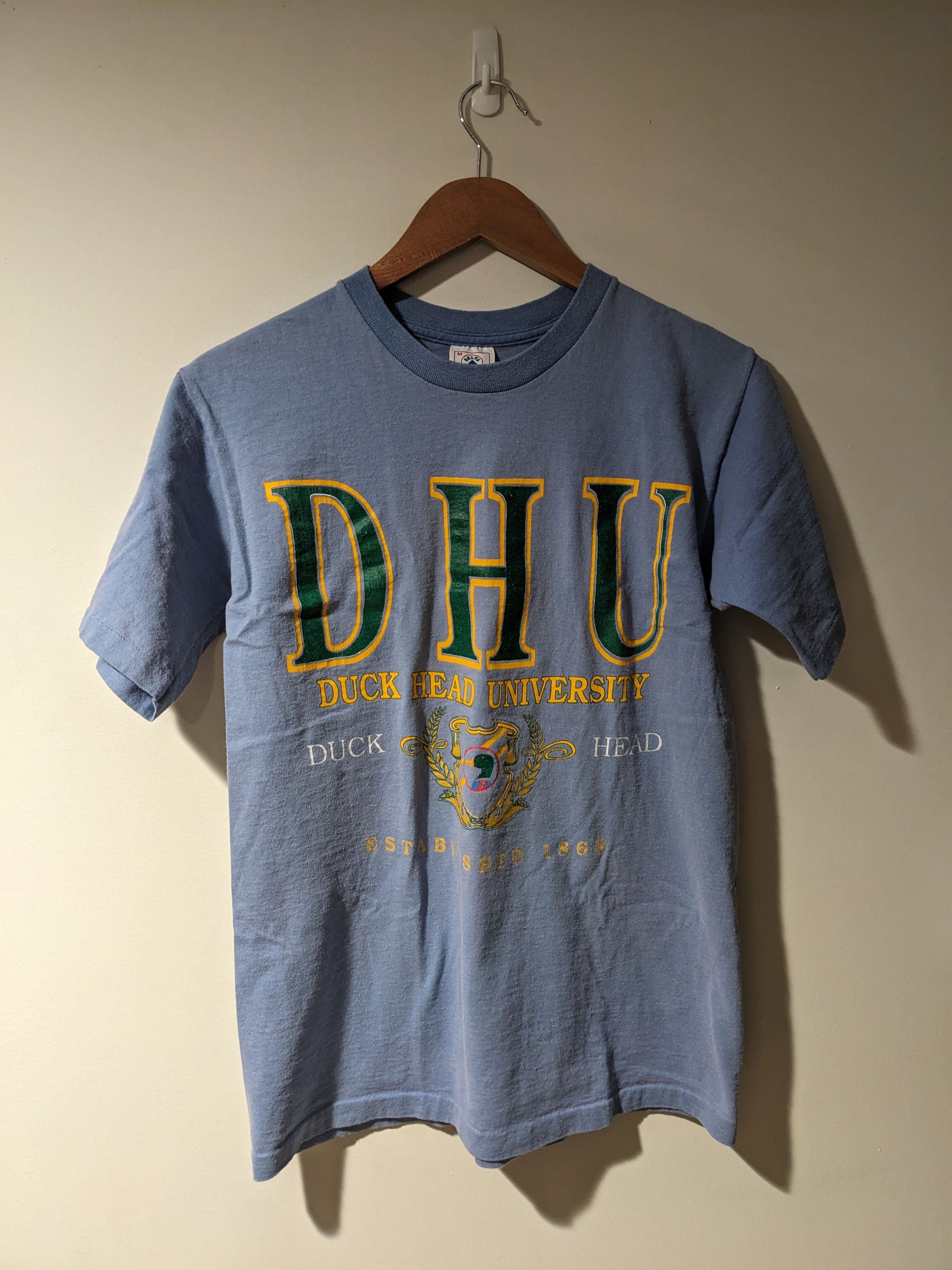 Vintage Vintage 90s Duck Head University Blue Purple Medium T-Shirt Size US M / EU 48-50 / 2 - 1 Thumbnail