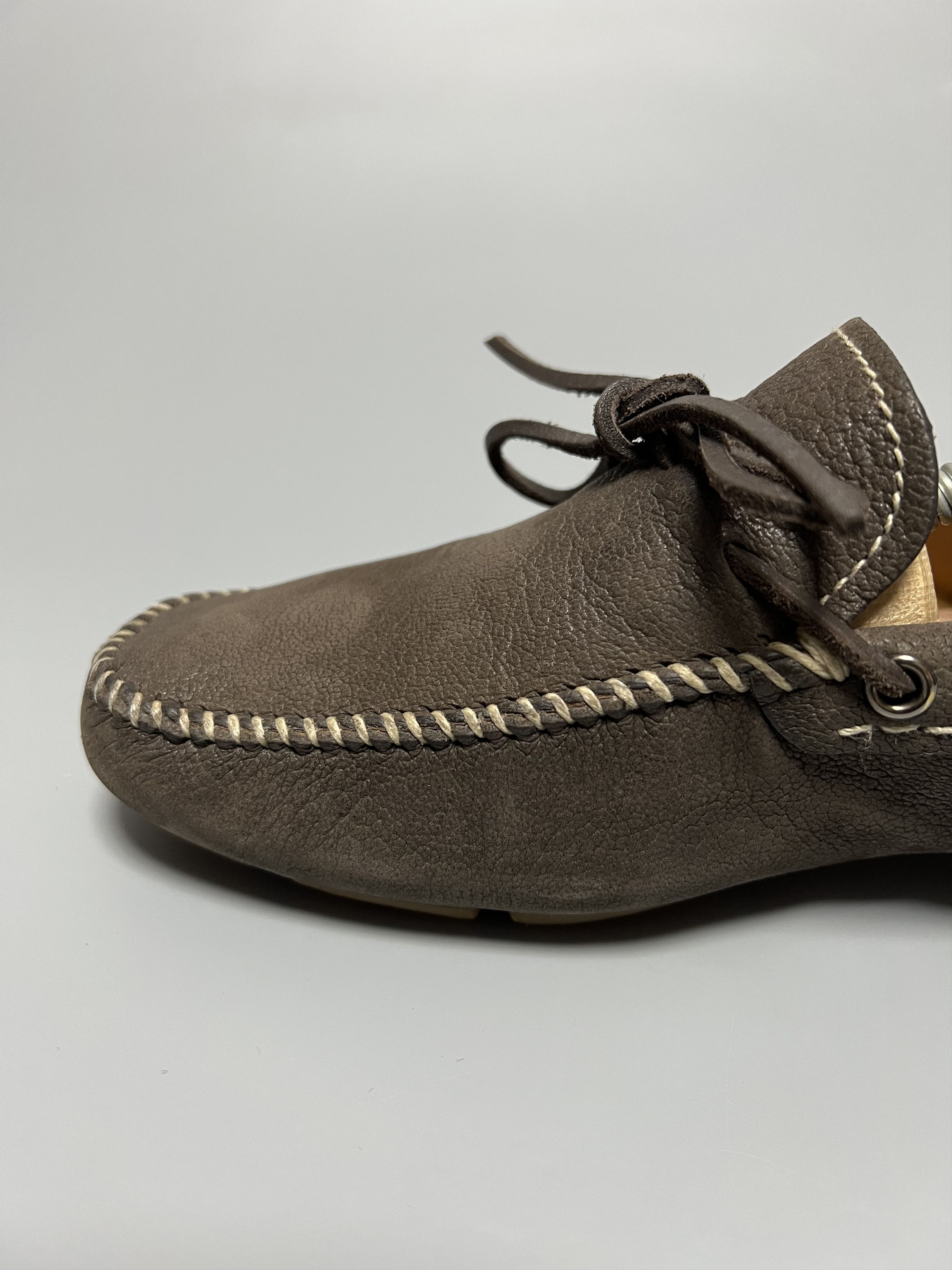 Prada Prada Vintage Brown Leather Loafers Moccasins Size US 7.5 / EU 40-41 - 10 Thumbnail