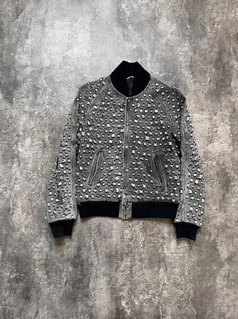 Saint Laurent Paris Saint Laurent Paris Distressed Denim Jacket Size US M / EU 48-50 / 2 - 1 Thumbnail
