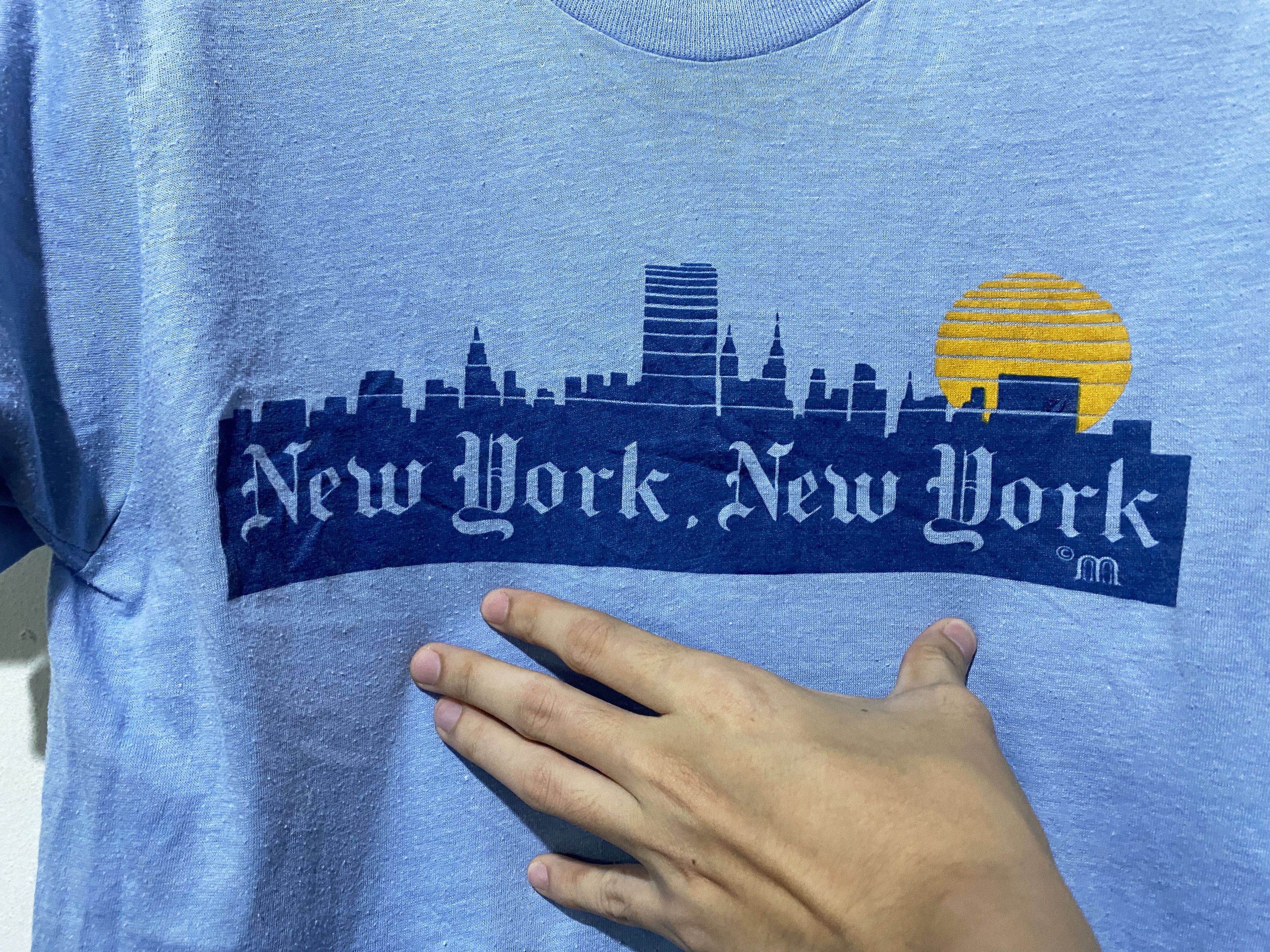 Vintage Vintage 80s New York Shirt Size US XS / EU 42 / 0 - 2 Thumbnail