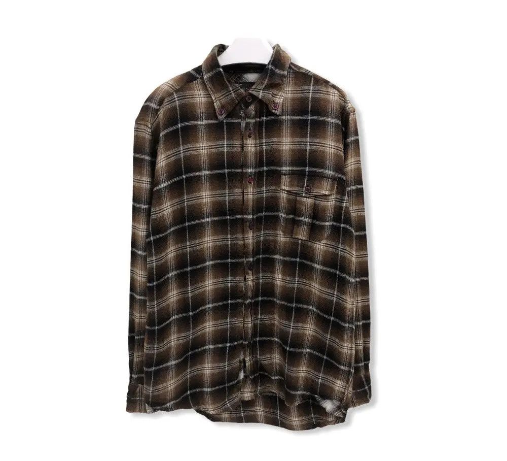 Flannel Japanese Brand G Stage Plaid Tartan Flannel Shirt 👕 Size US M / EU 48-50 / 2 - 1 Thumbnail