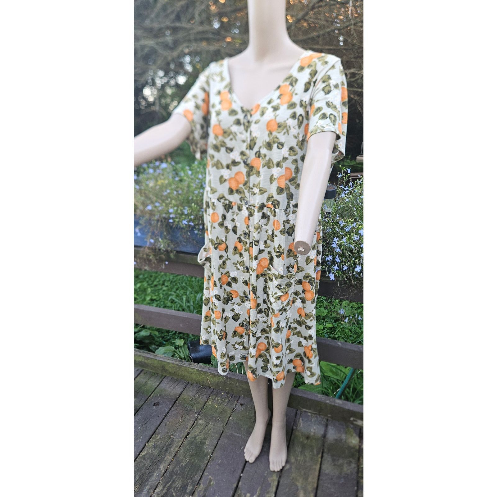 Dipset Organic Cotton Dress. Dip Dress, Size Large. Comfortable! Size L / US 10 / IT 46 - 4 Thumbnail