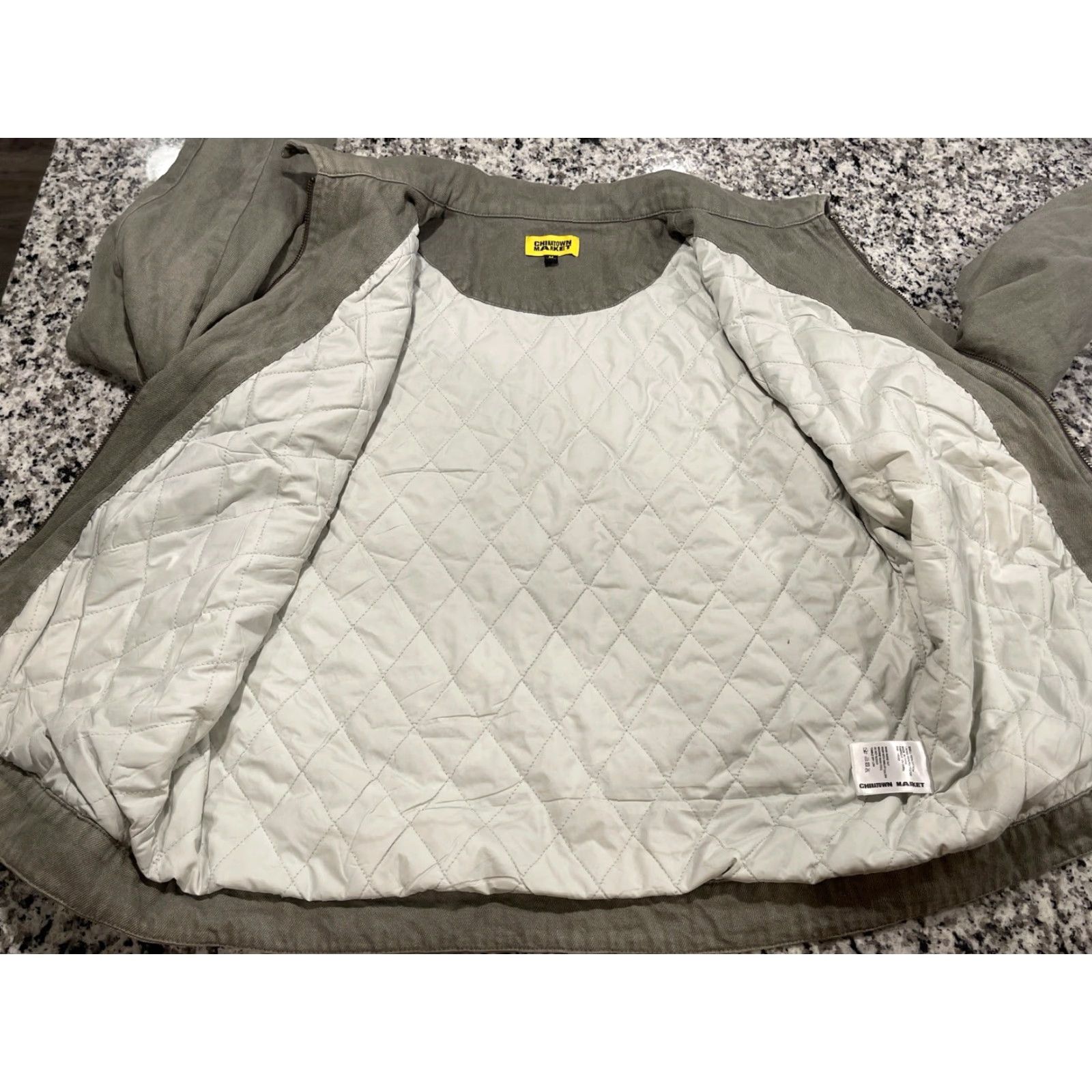 Vintage Chinatown Market Garage Jacket Rhinestone ARC Gray M Mens Jacket Size US M / EU 48-50 / 2 - 6 Thumbnail