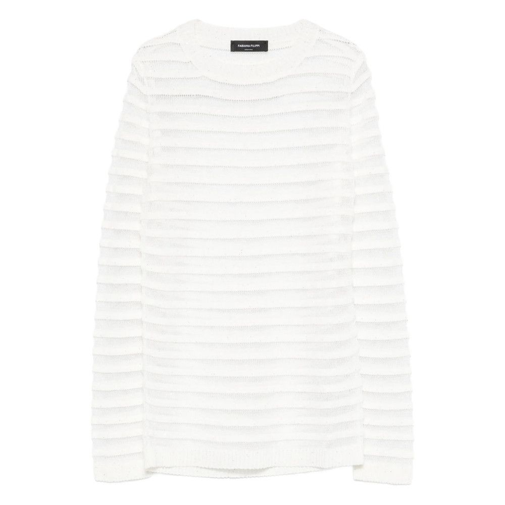 Fabiana Filippi Fabiana Filippi WHITE Knitwear - Jumpers Size M / US 6-8 / IT 42-44 - 1 Thumbnail