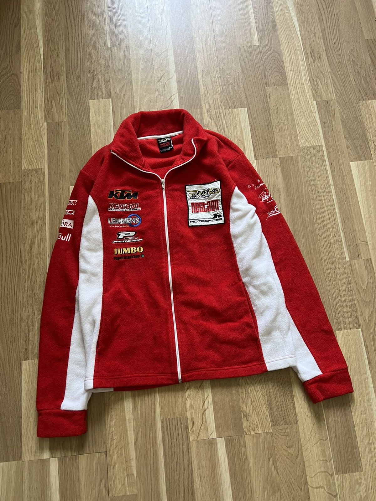 Vintage Vintage moto racing zip fleece jacket nestaan jnco racing 90 Size US M / EU 48-50 / 2 - 3 Thumbnail