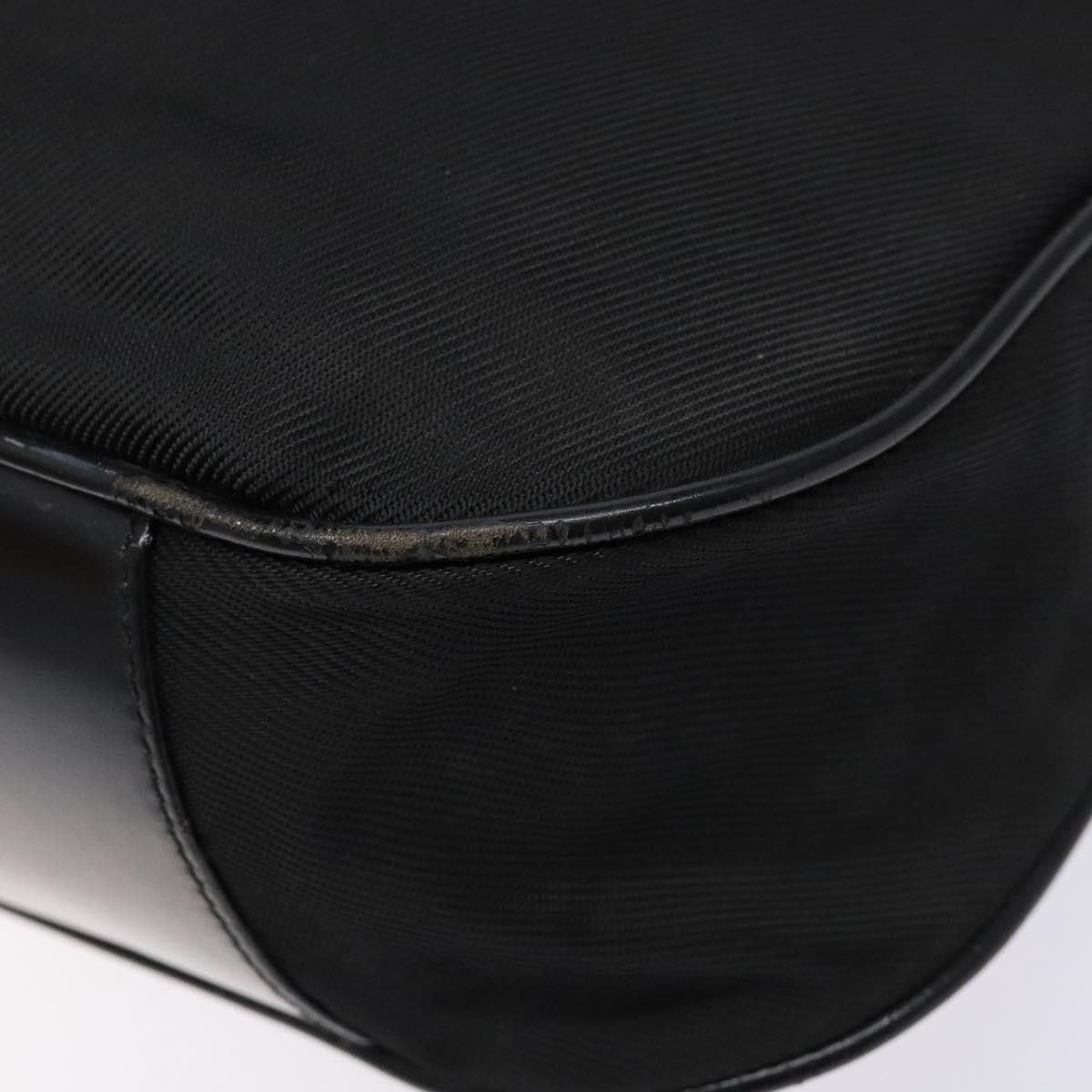 Gucci GUCCI Bamboo Shoulder Bag Nylon Black Silver 001 1553 001 Size ONE SIZE - 12 Thumbnail