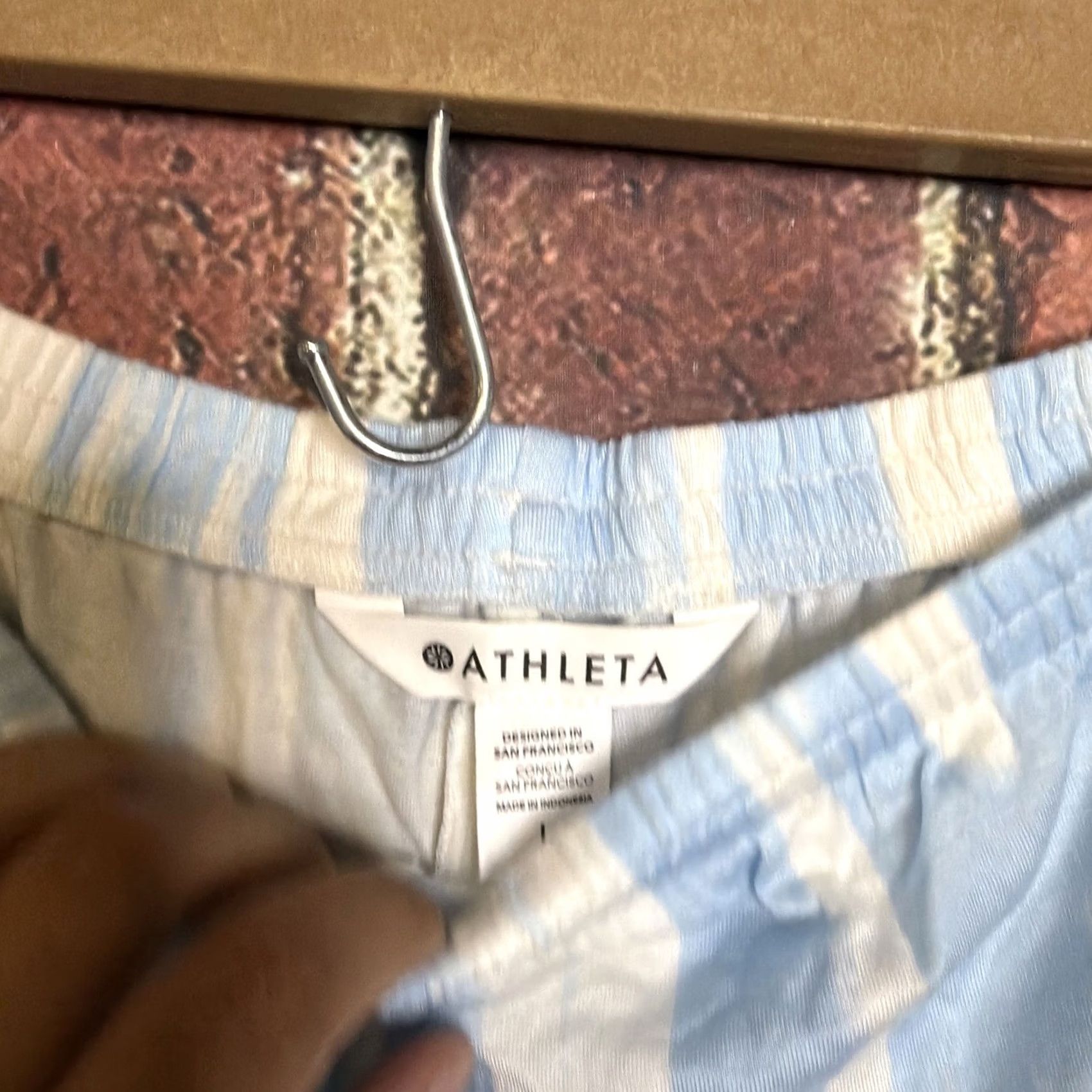 Athleta Athleta Sleep Shorts Womens Plus Large Multicolor Striped Lounge Nighttime Bliss NWT Size 40" / US 18 - 3 Thumbnail