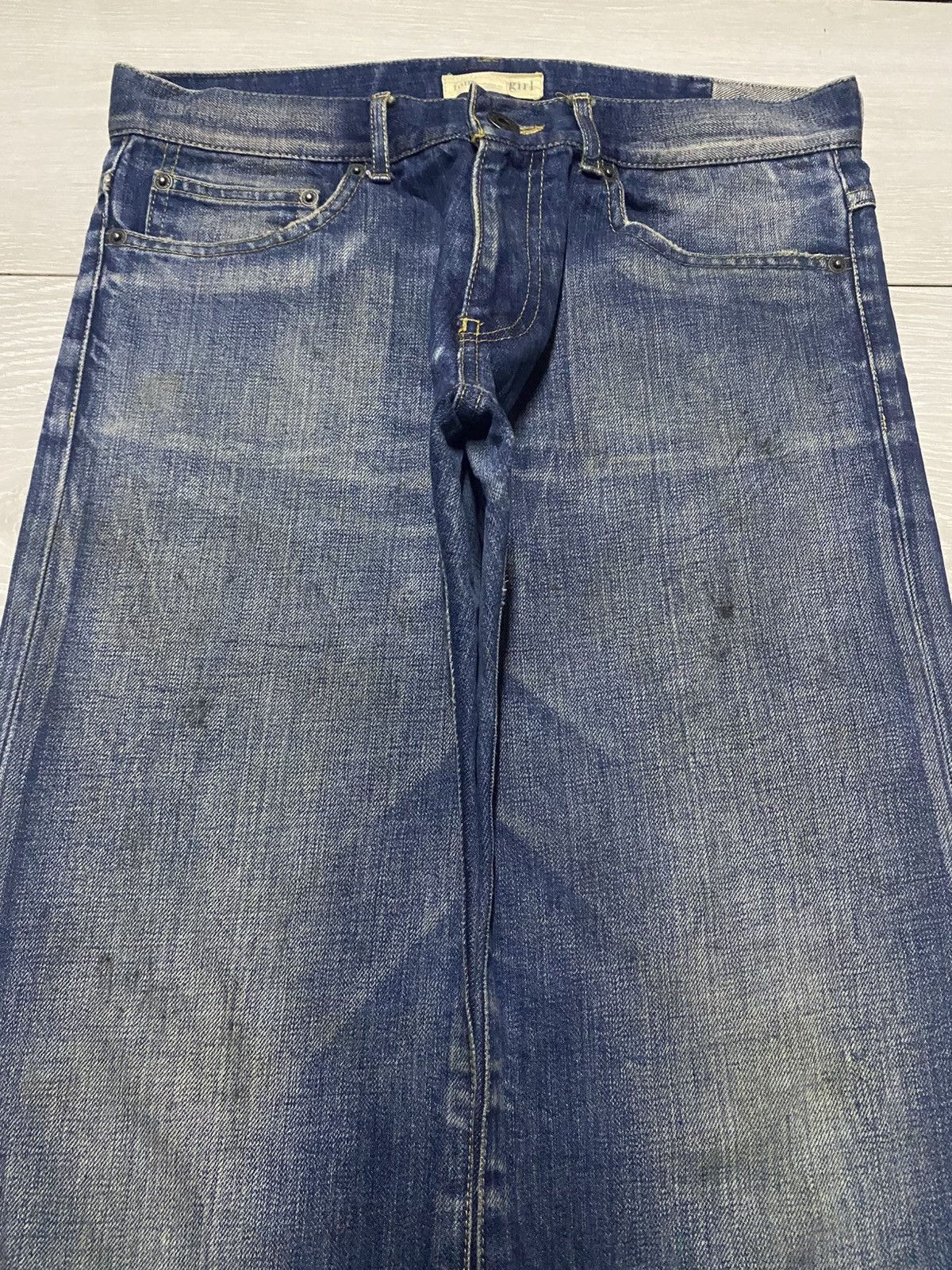 Martine Rose × Tommy Jeans Vintage Tommy Hilfiger Girl Grunge Print Logo Baggy Jeans Size US 31 - 3 Thumbnail