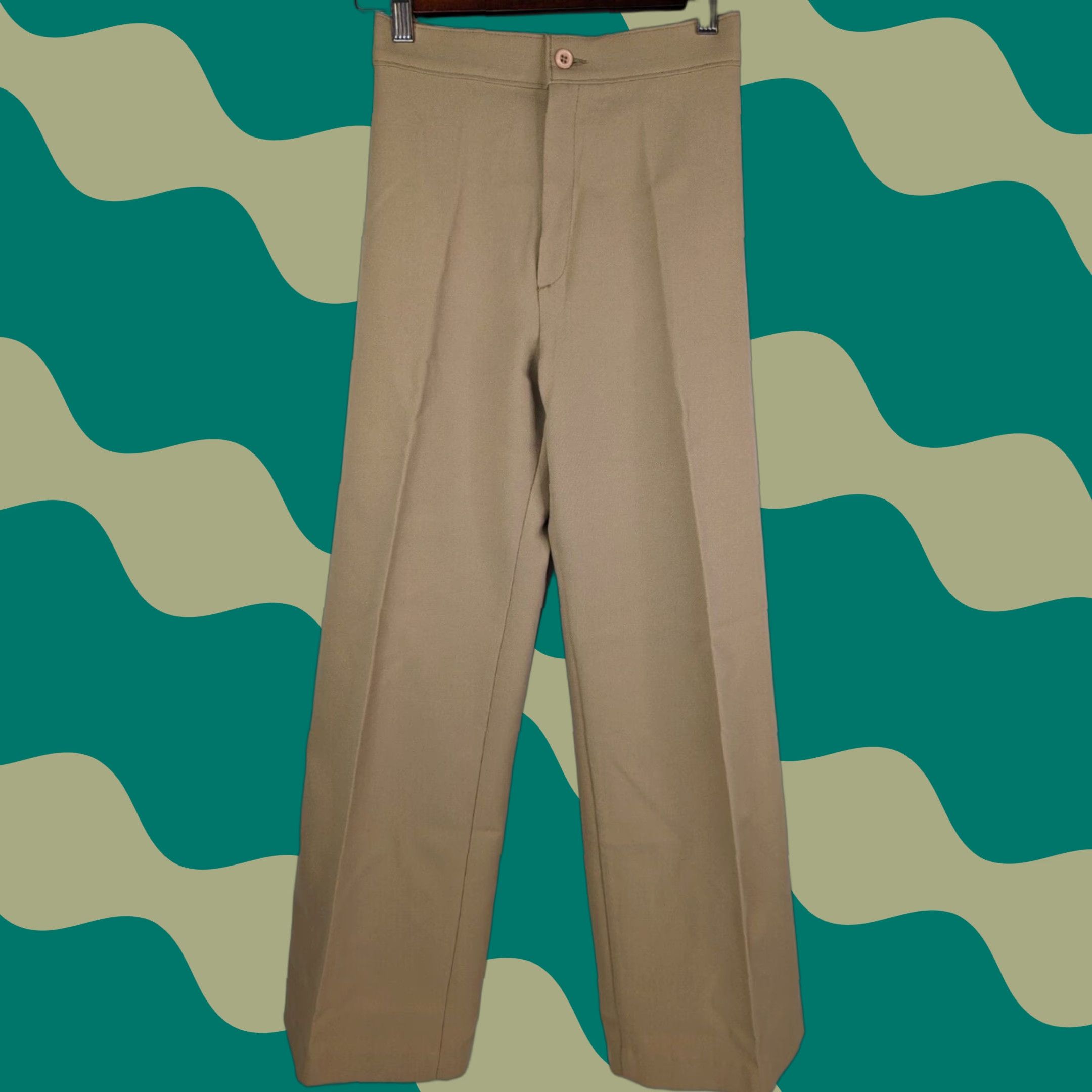 Levi's VINTAGE Levi's Pants 70s Trousers Beige High Rise Straight Leg Size 7 Women Regular Size 28" / US 6 / IT 42 - 1 Thumbnail