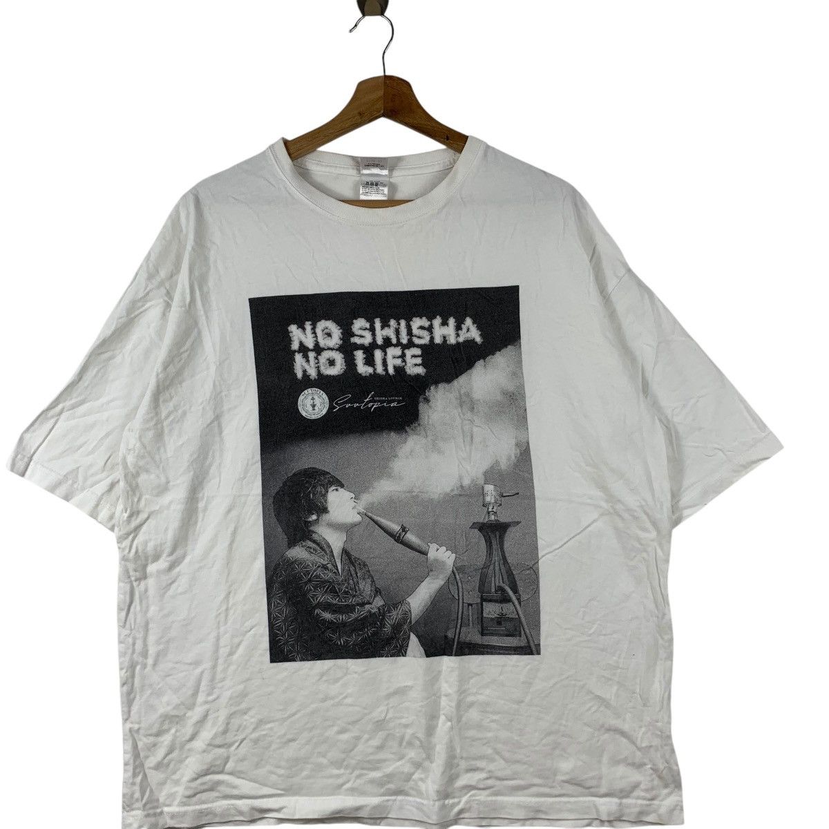 Vintage JAPAN SUNTOPIA SHISHA LOUNGE Promo Ads Tee Shirt Top Size US XL / EU 56 / 4 - 3 Thumbnail