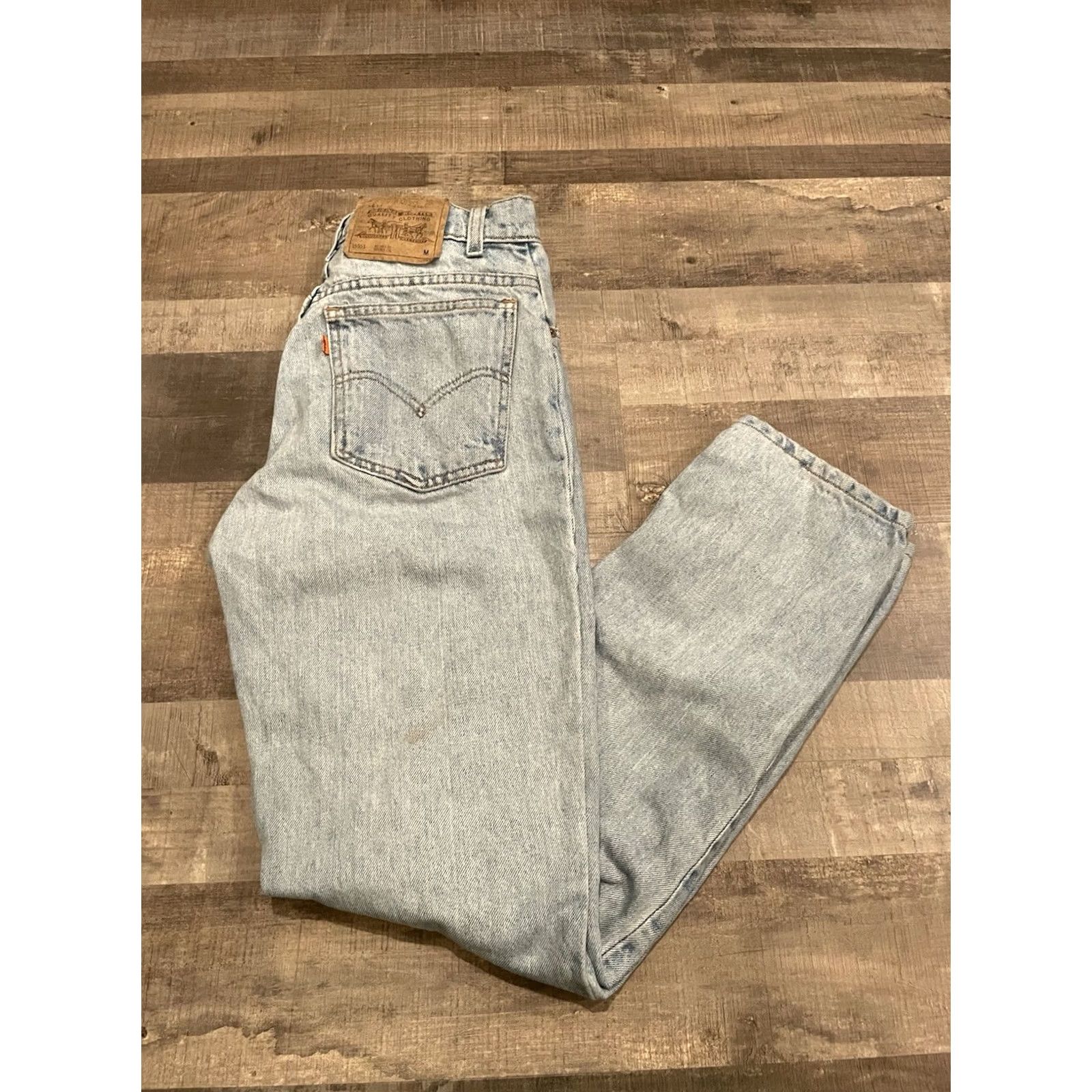 Levi's Levi'S Womens 15951 Jeans Size 10 Relaxed Fit Tapered Leg Orange Tab 28x29 (F521) - 90s Style Size 32" / US 10 / IT 46 - 2 Thumbnail