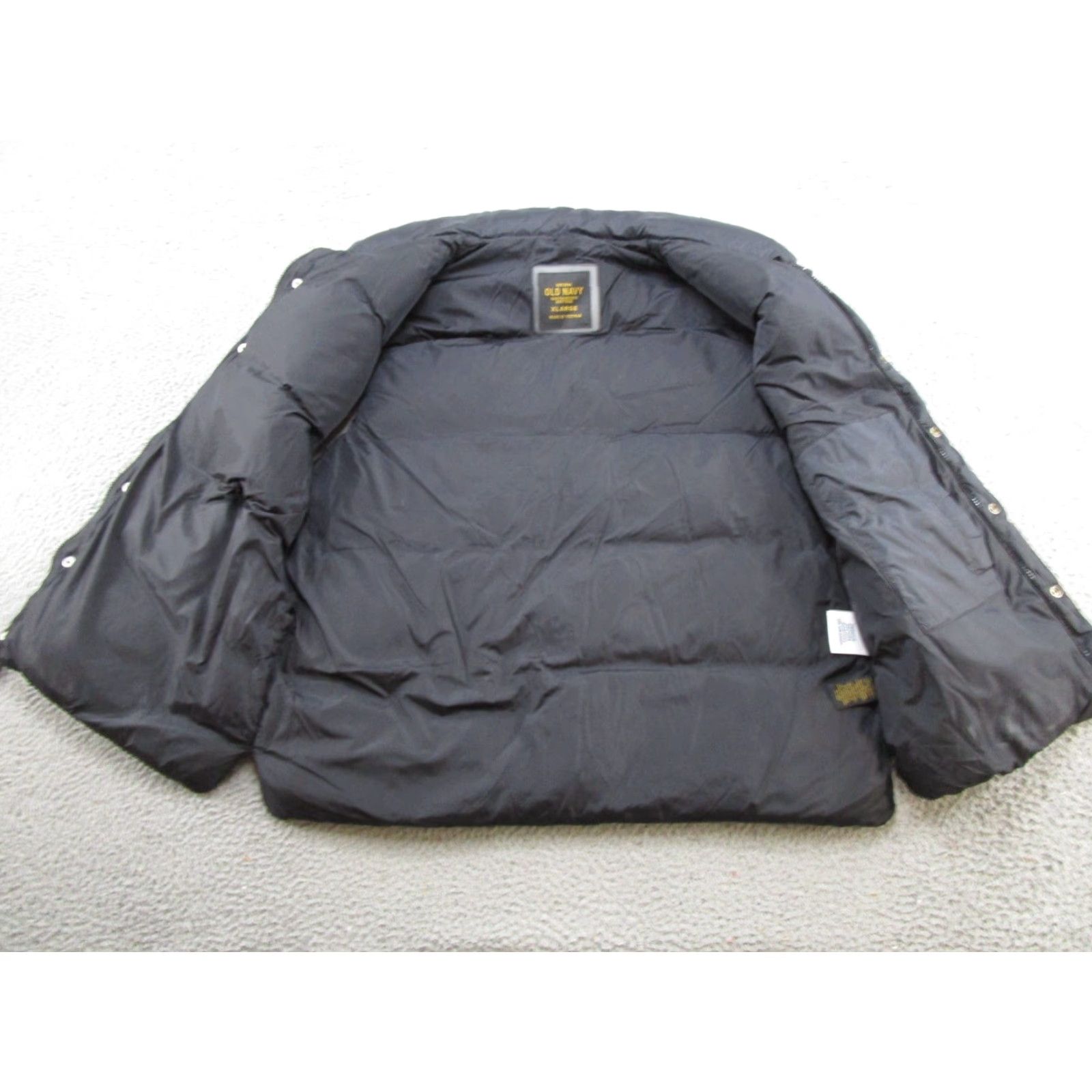Old Navy Vintage Old Navy Vest Puffer Zip Snap Front Black XL Men’s Regular Size Pockets Warm Size US XL / EU 56 / 4 - 4 Thumbnail
