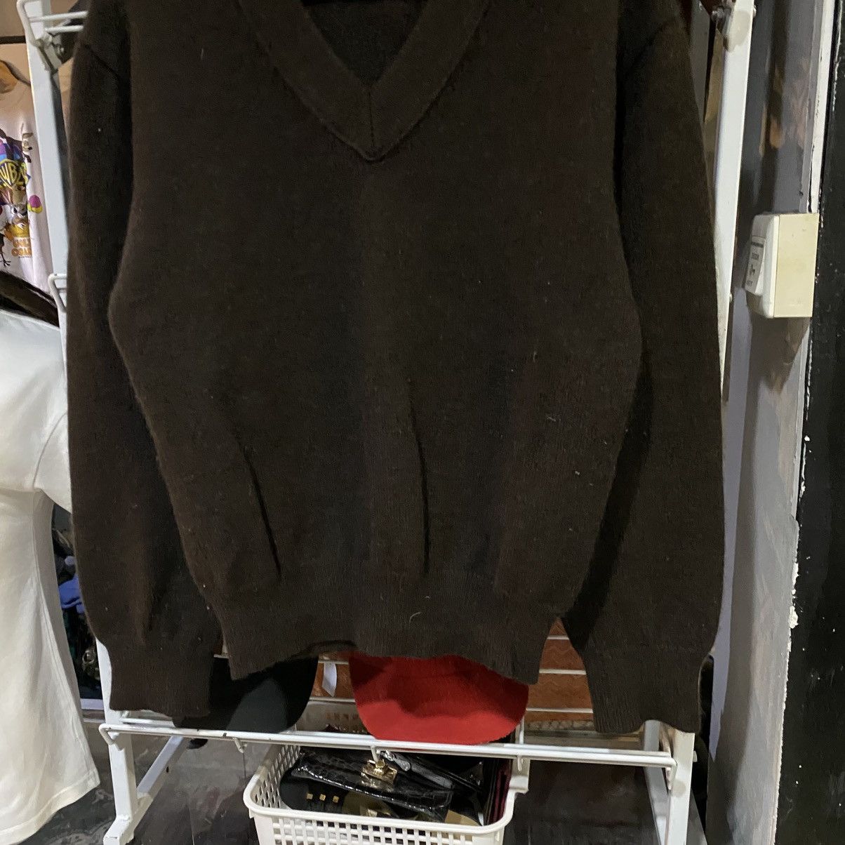 CABANE de ZUCCa vintage sample cabane de zucca wool V-neck pullover sweater Size US S / EU 44-46 / 1 - 4 Thumbnail