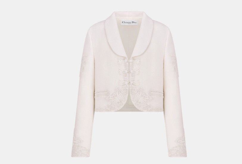 Dior o1w1db10325 411V19 Jacket in Ecru Size XL / US 12-14 / IT 48-50 - 1 Thumbnail