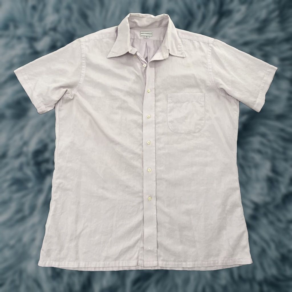 Vintage Maus & Hoffman Button-Up Shirt Adult Medium Purple 2-Ply 100s Egyptian Cotton Casual Mens Size US M / EU 48-50 / 2 - 1 Thumbnail