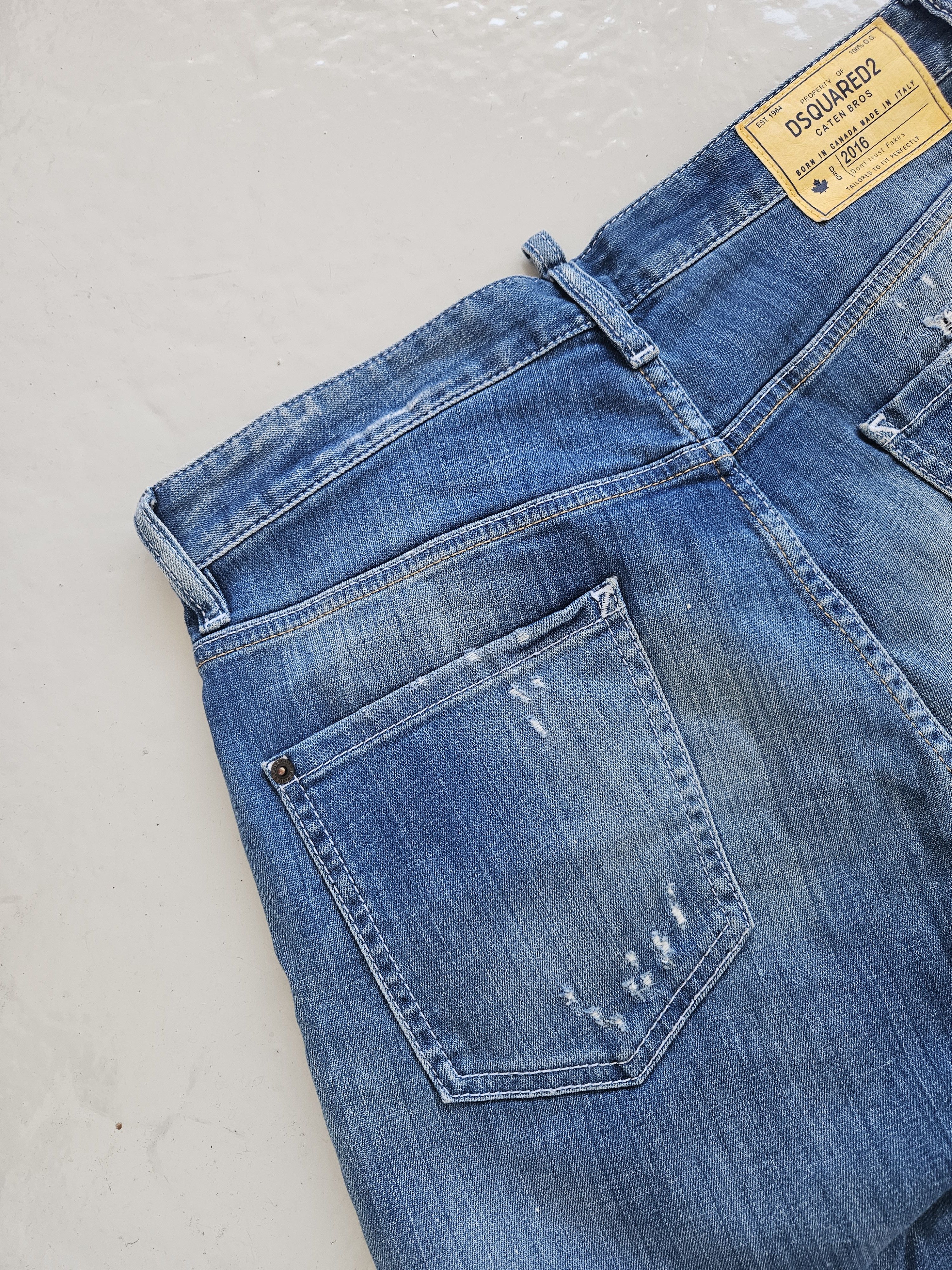 Dsquared2 Dsquared2 square crotch short distressed denim Size US 32 / EU 48 - 17 Thumbnail