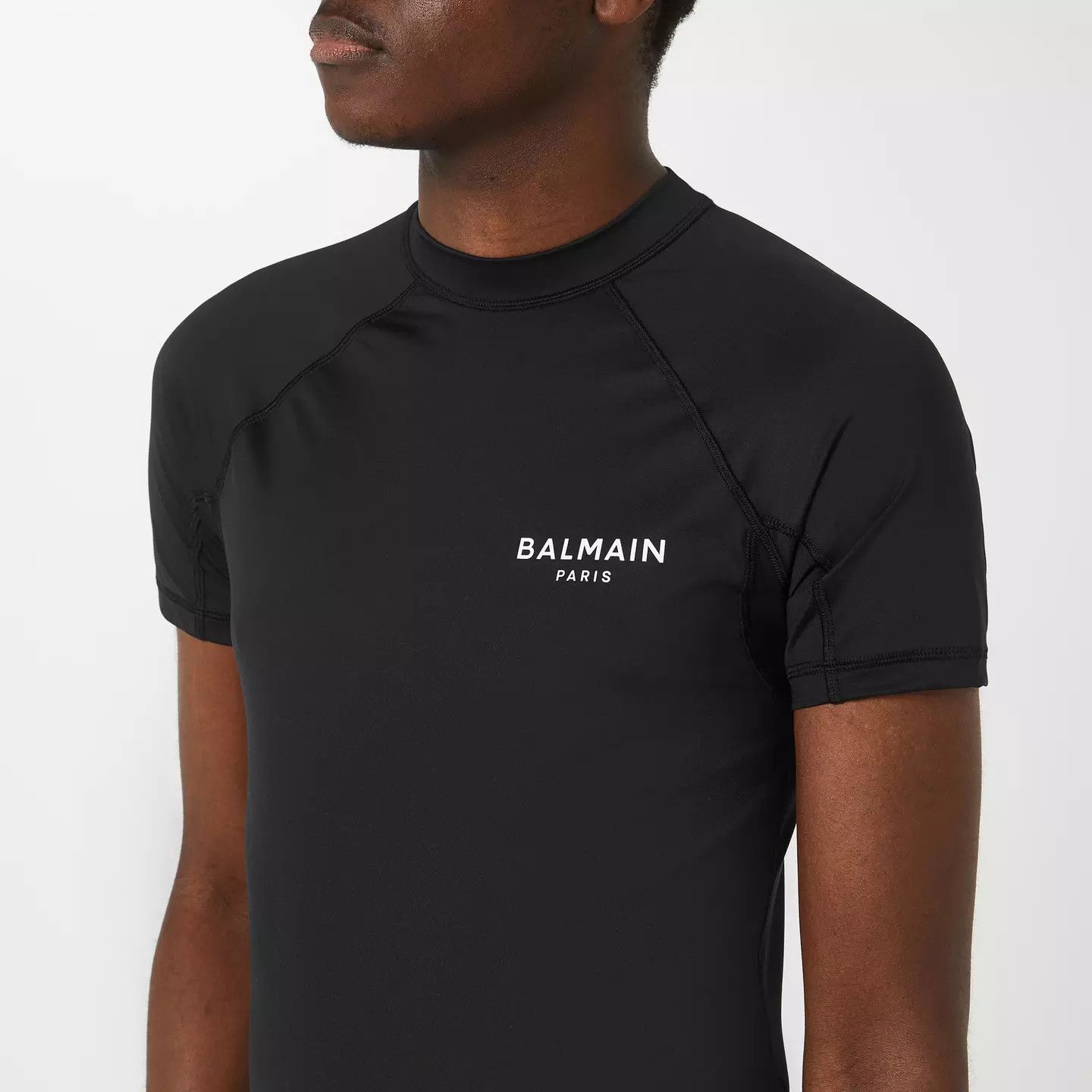Balmain o1g2r1mq0426 Muscle Short Sleeve T Shirt in Black Size US M / EU 48-50 / 2 - 5 Thumbnail