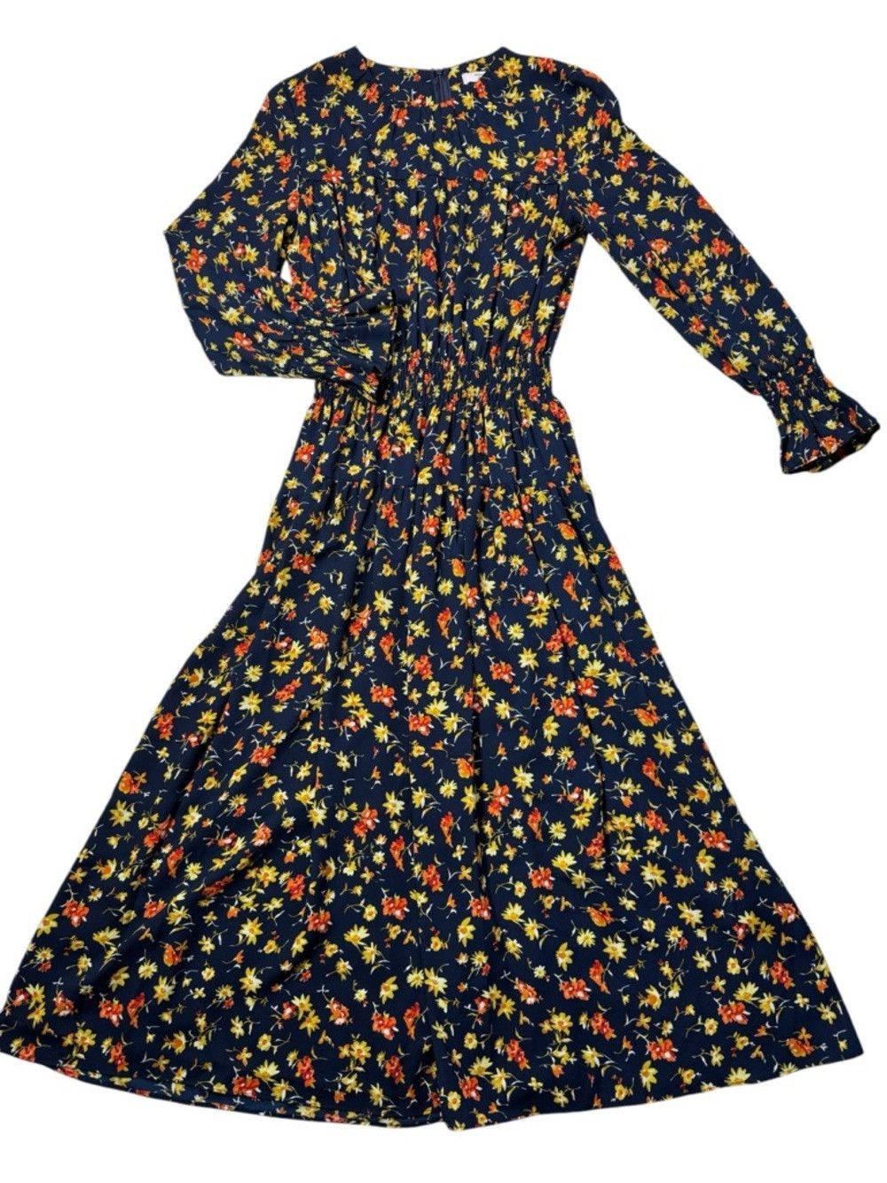 Other Victor Alfaro Watercolor Floral Long Sleeve Midi Dress Size Size M / US 6-8 / IT 42-44 - 2 Thumbnail