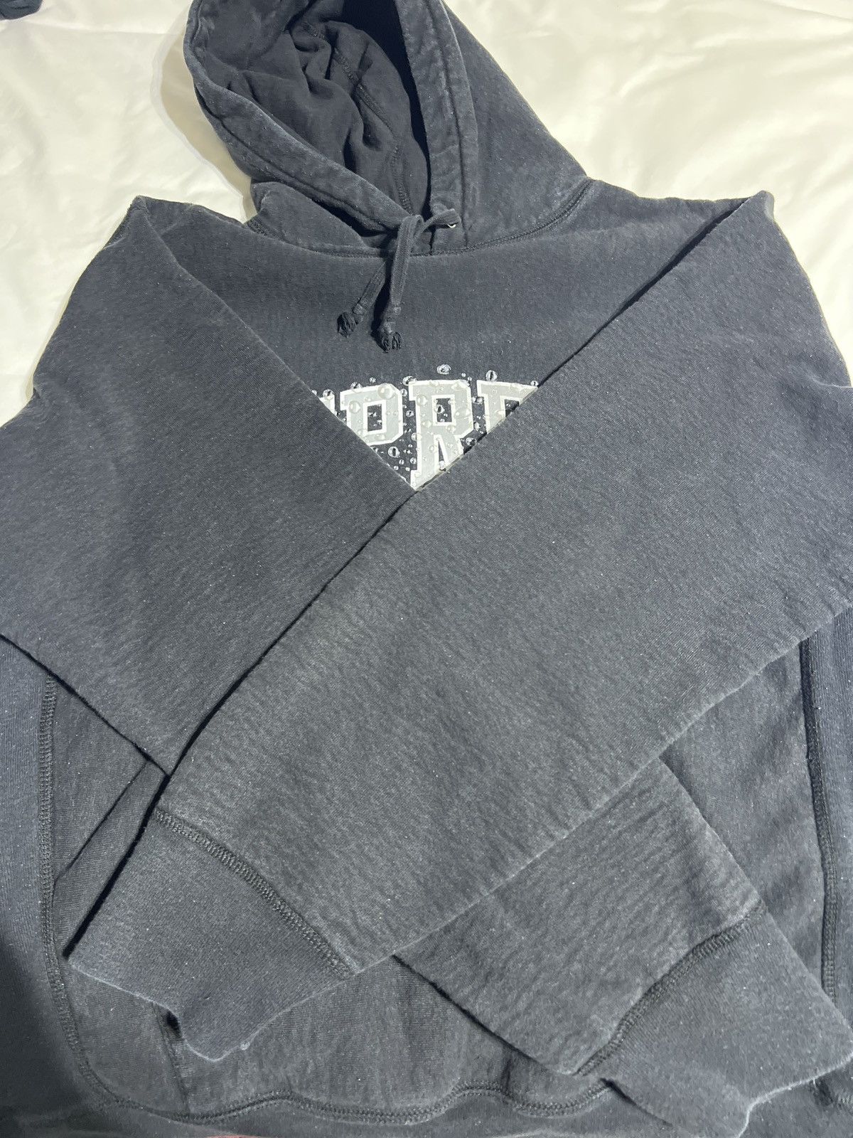 18AW Supreme WATER ARC HOODIE グレー Supreme Printed Arc Hooded Sweatshirt Heather Grey Men's