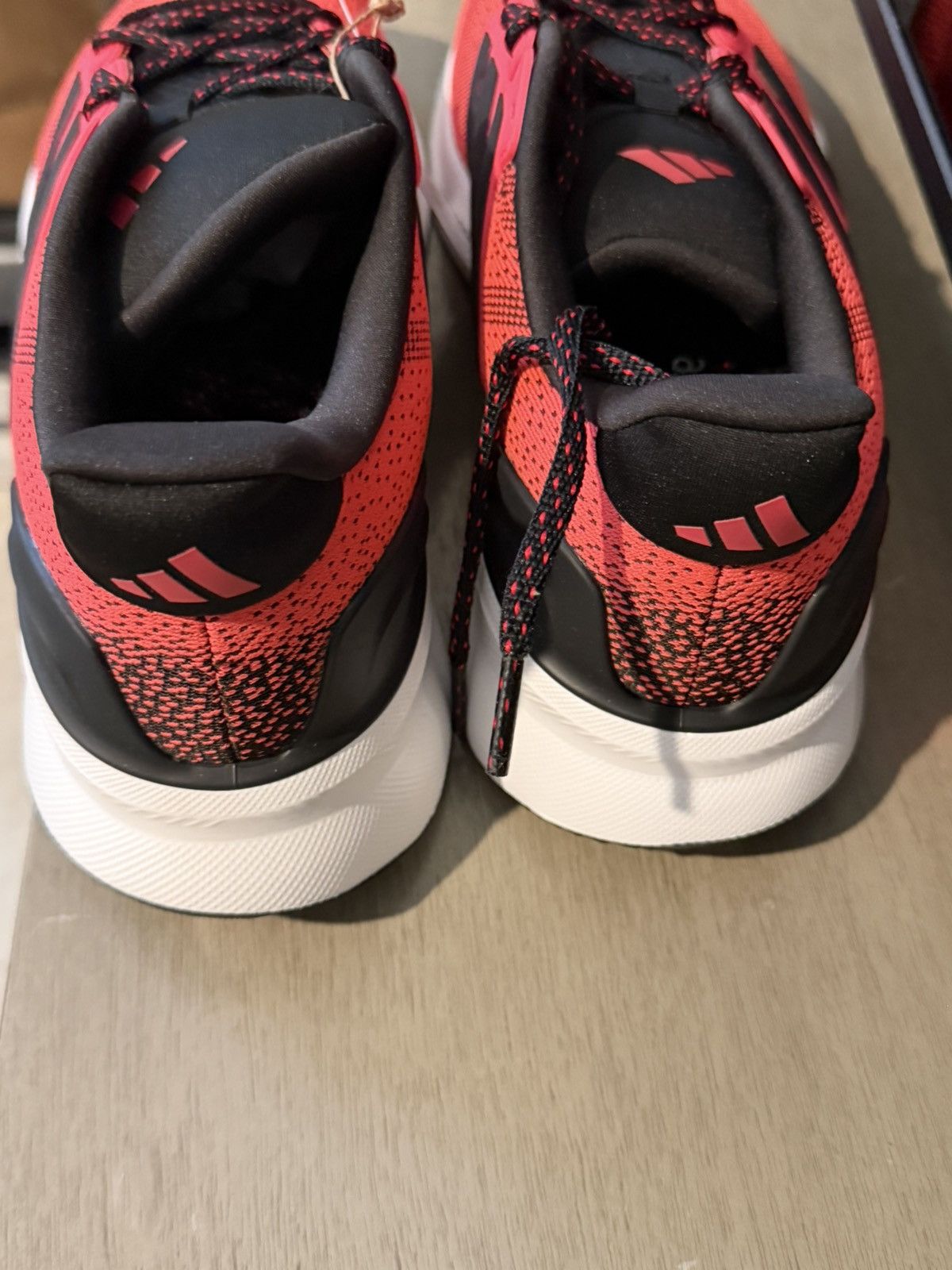 Adidas Size 10.5- Adidas Ultrarun 5 Lucid Red Black White Size US 10.5 / EU 43-44 - 3 Thumbnail