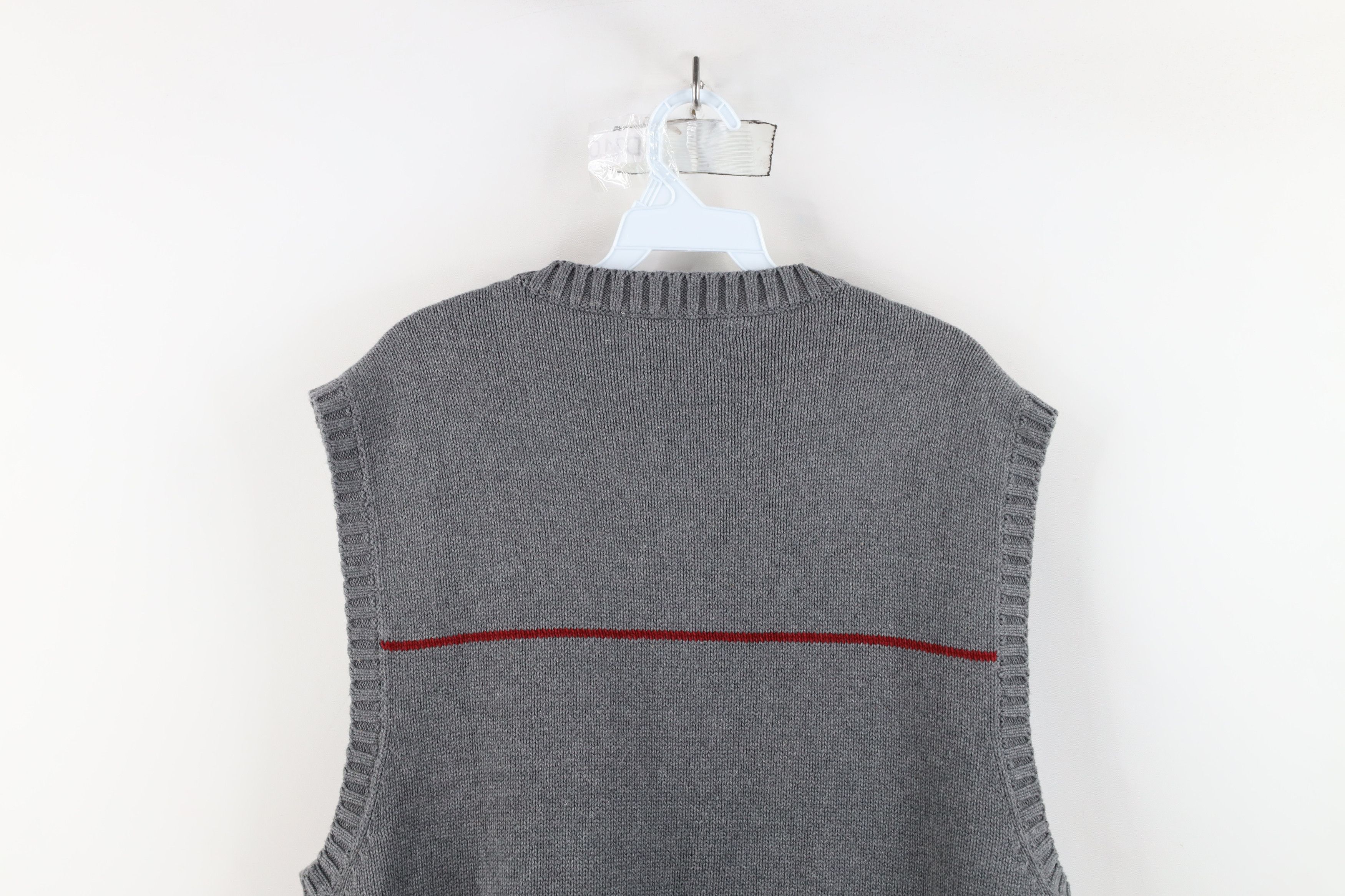 Tommy Hilfiger × Vintage Deadstock Vintage 90s Tommy Hilfiger Crest Knit Sweater Vest Size US XL / EU 56 / 4 - 8 Thumbnail