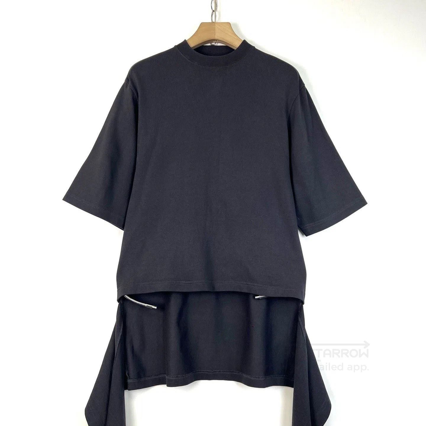 Balenciaga Balenciaga Black Asymmetrical Short Sleeve. Size S / US 4 / IT 40 - 1 Thumbnail
