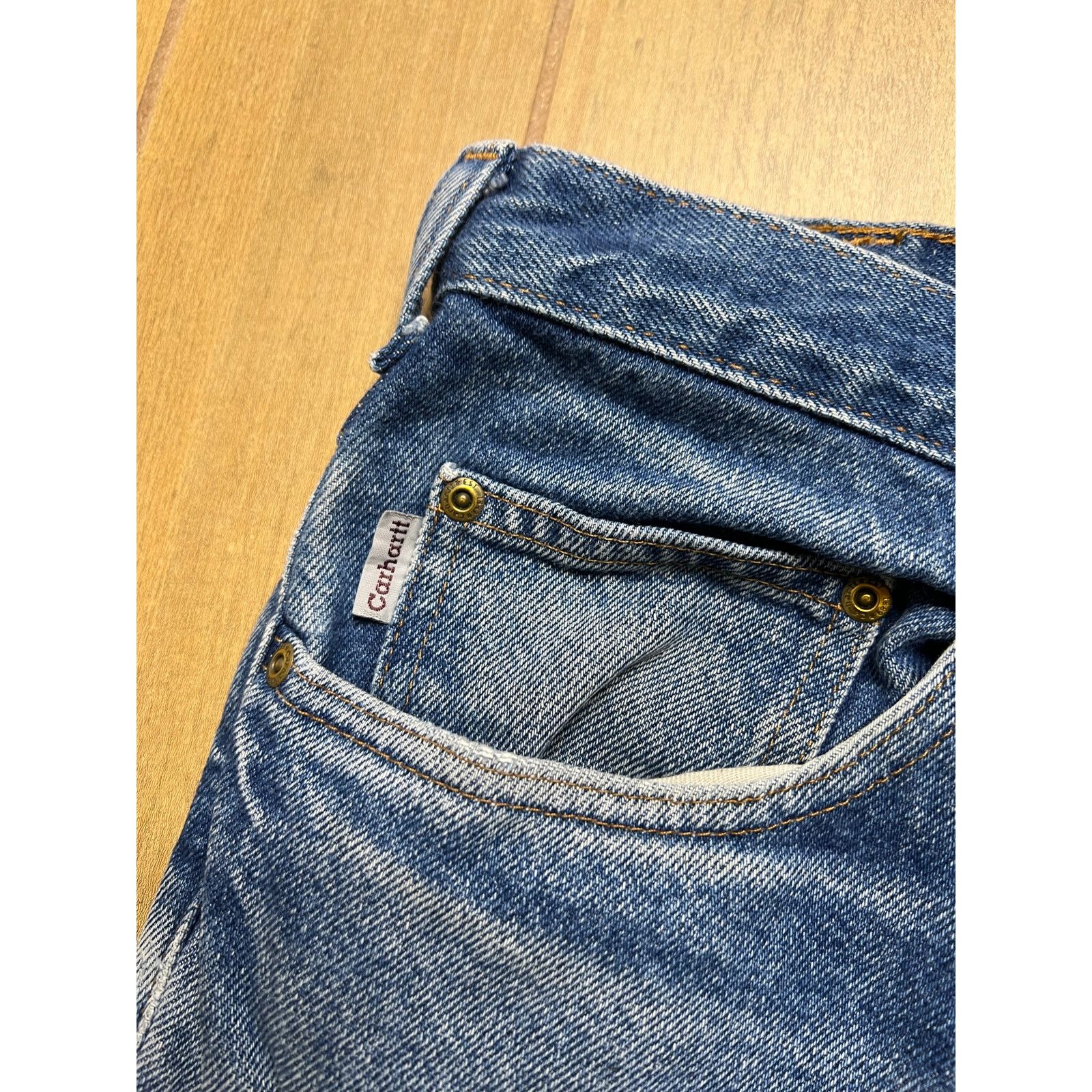 Carhartt Vintage Carhartt Sz 32x34 Men’s Blue Denim Jeans Y2K Distres Size US 32 / EU 48 - 4 Thumbnail