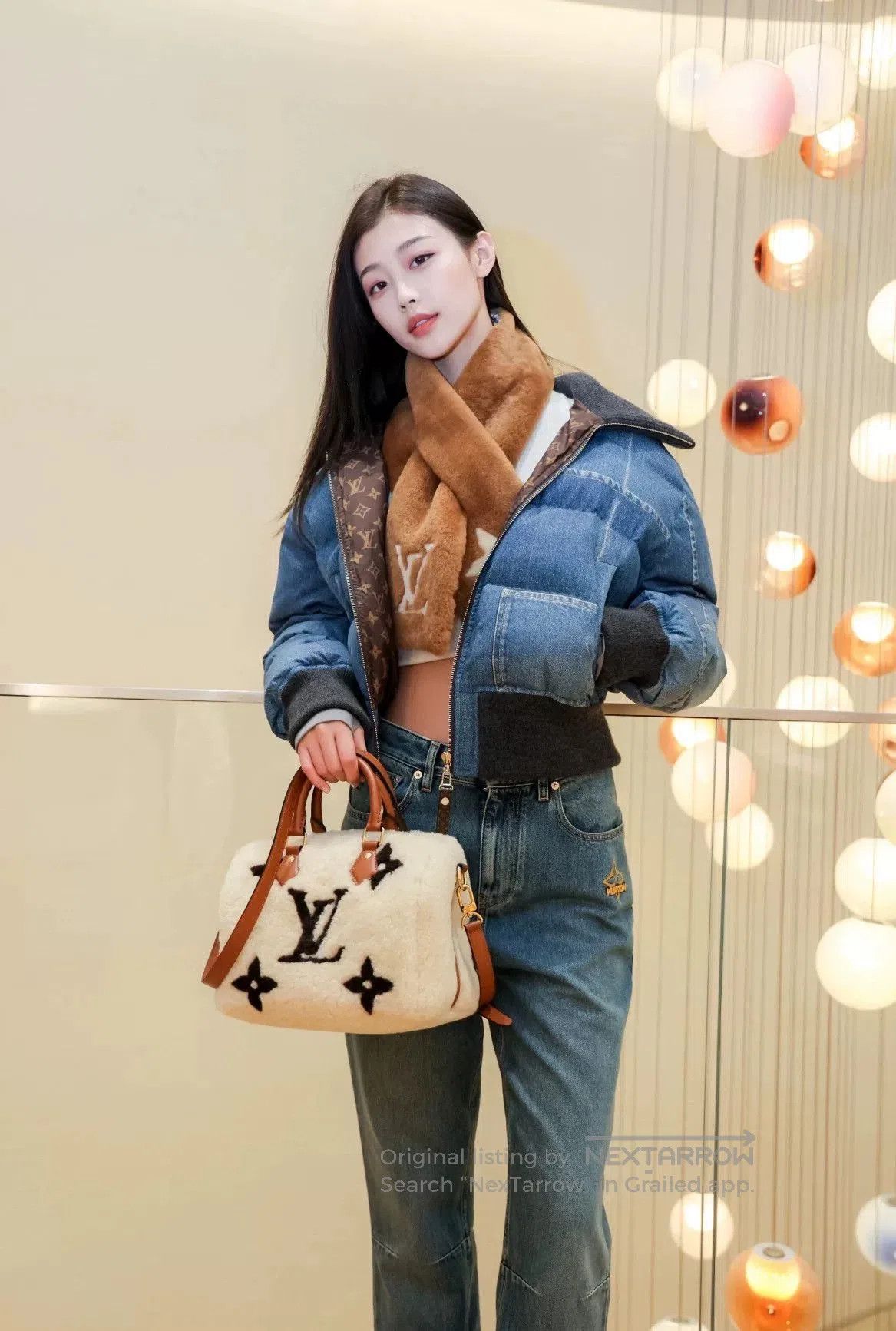 Louis Vuitton Louis Vuitton 24 Ski Blue Straight Jeans. Size 35" - 8 Thumbnail