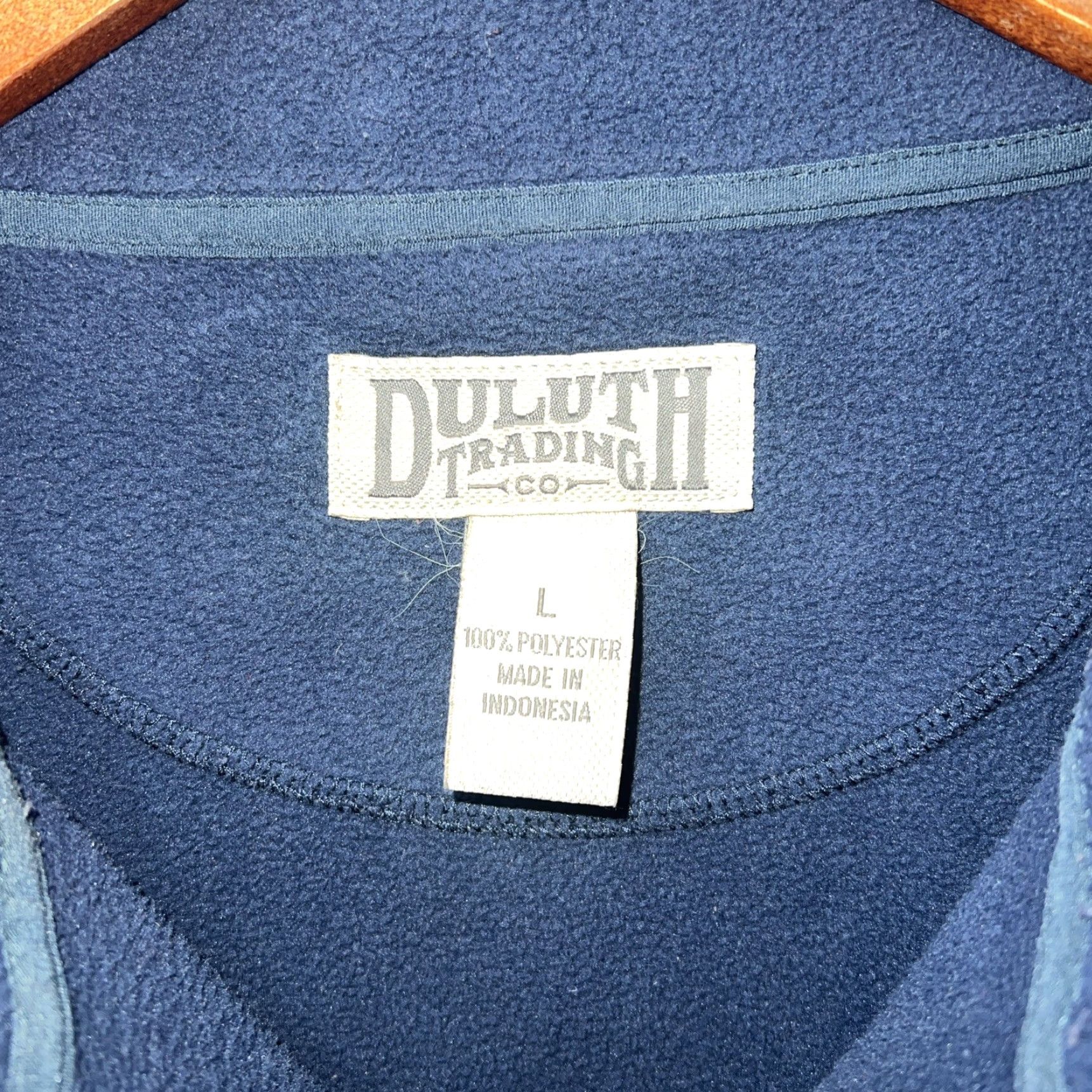 CO Duluth Trading Co Blue Fleece Full Zip Jacket Mens Size L Size US L / EU 52-54 / 3 - 3 Thumbnail