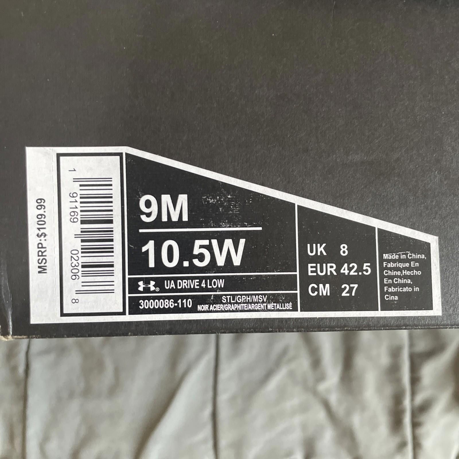 Under Armour Under Armour Unisex Drive 4 Low Gray 3000086-110 SZ 9M Size US 9 / EU 42 - 9 Thumbnail