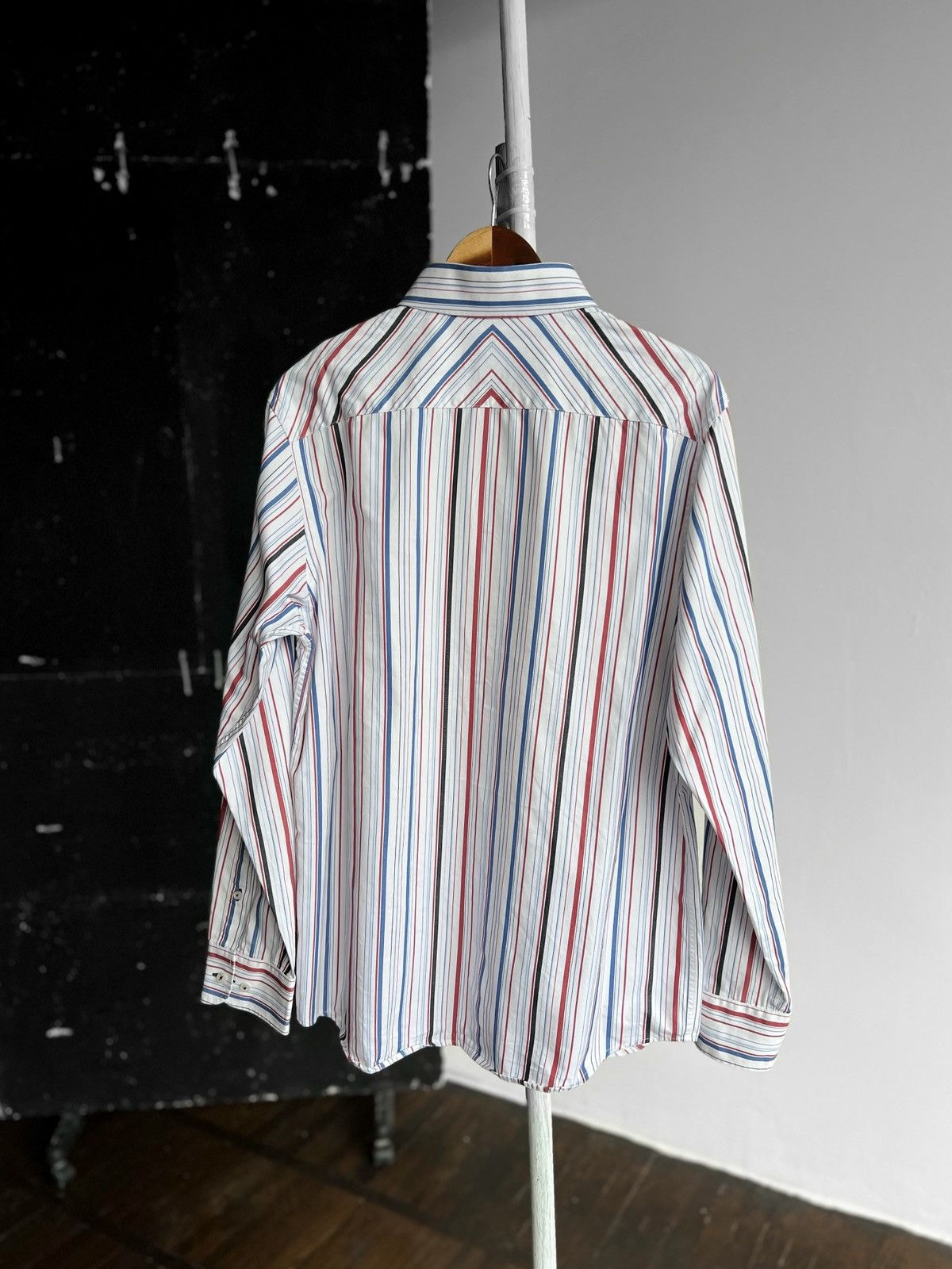 U.S. Polo Assn. × Vintage U.S. Polo Assn Vintage 2 Ply Yarns Striped Button Up Shirt Size US L / EU 52-54 / 3 - 2 Thumbnail