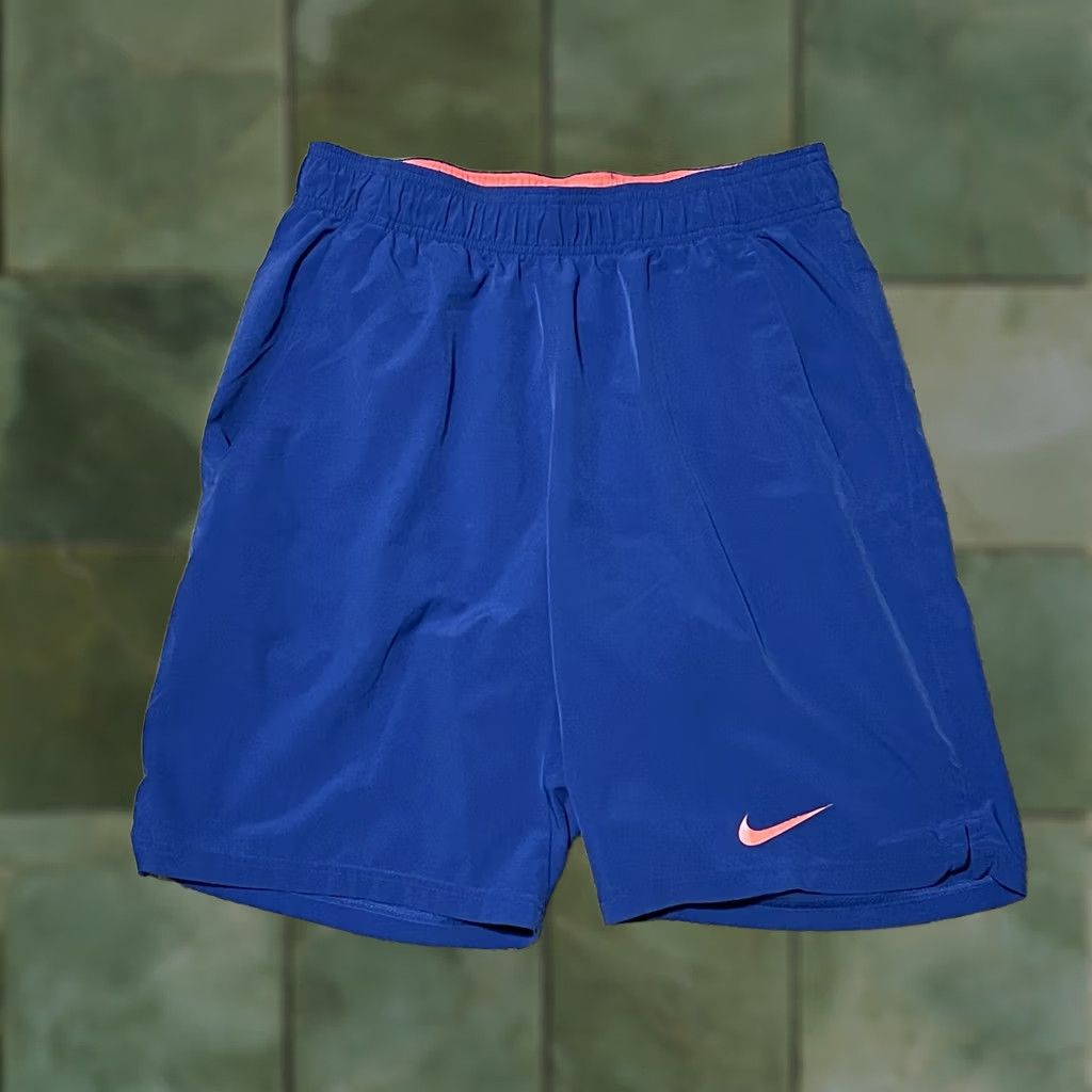 Nike Nike Dri-Fit Shorts Mens XL & L Regular Athletic Running Blue Jersey Polyester Nike Size US 36 / EU 52 - 1 Thumbnail