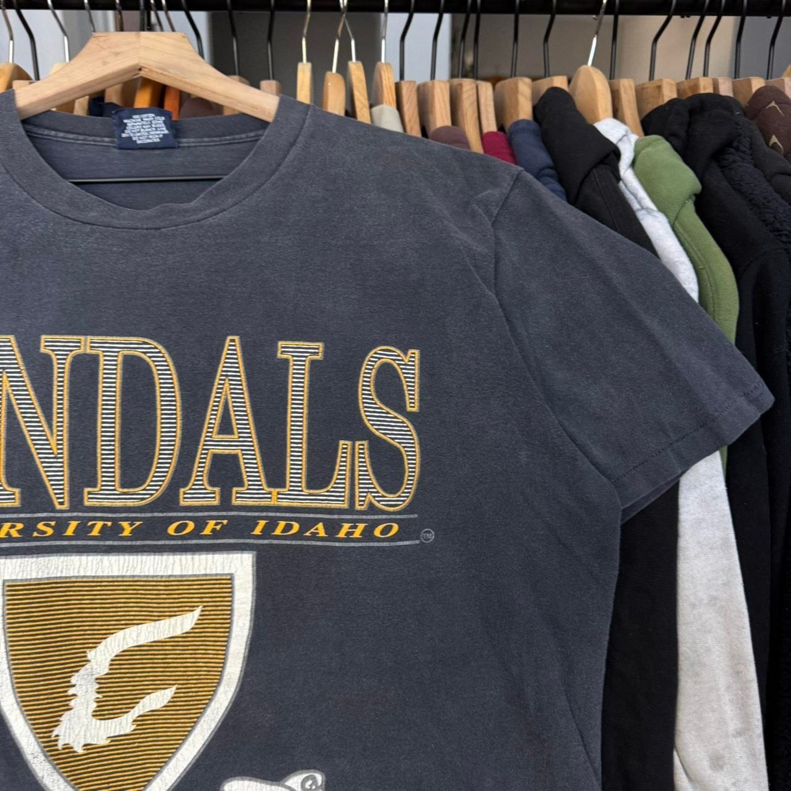 Jansport Vintage 90s Faded University of Idaho Vandals T-Shirt Size US L / EU 52-54 / 3 - 3 Thumbnail