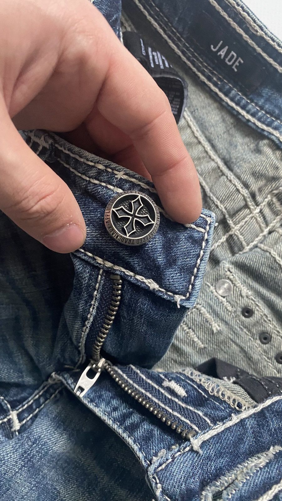 Affliction Vintage affliction jeans Y2k 00s 25x25 Jade True religion Size 25" / US 0 / IT 36 - 8 Thumbnail