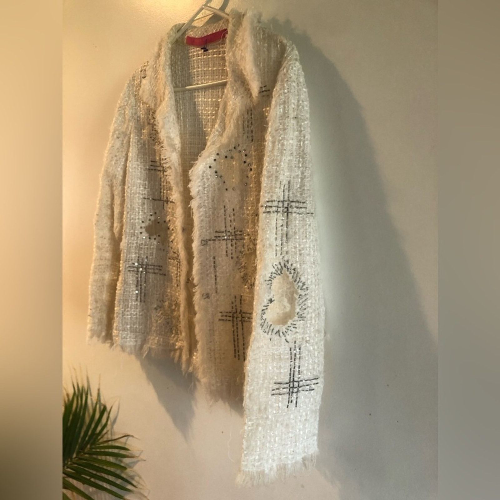 Emanuel Ungaro White Tweed Jacket Blazer by Emanuel Ungaro Size M / US 6-8 / IT 42-44 - 11 Thumbnail