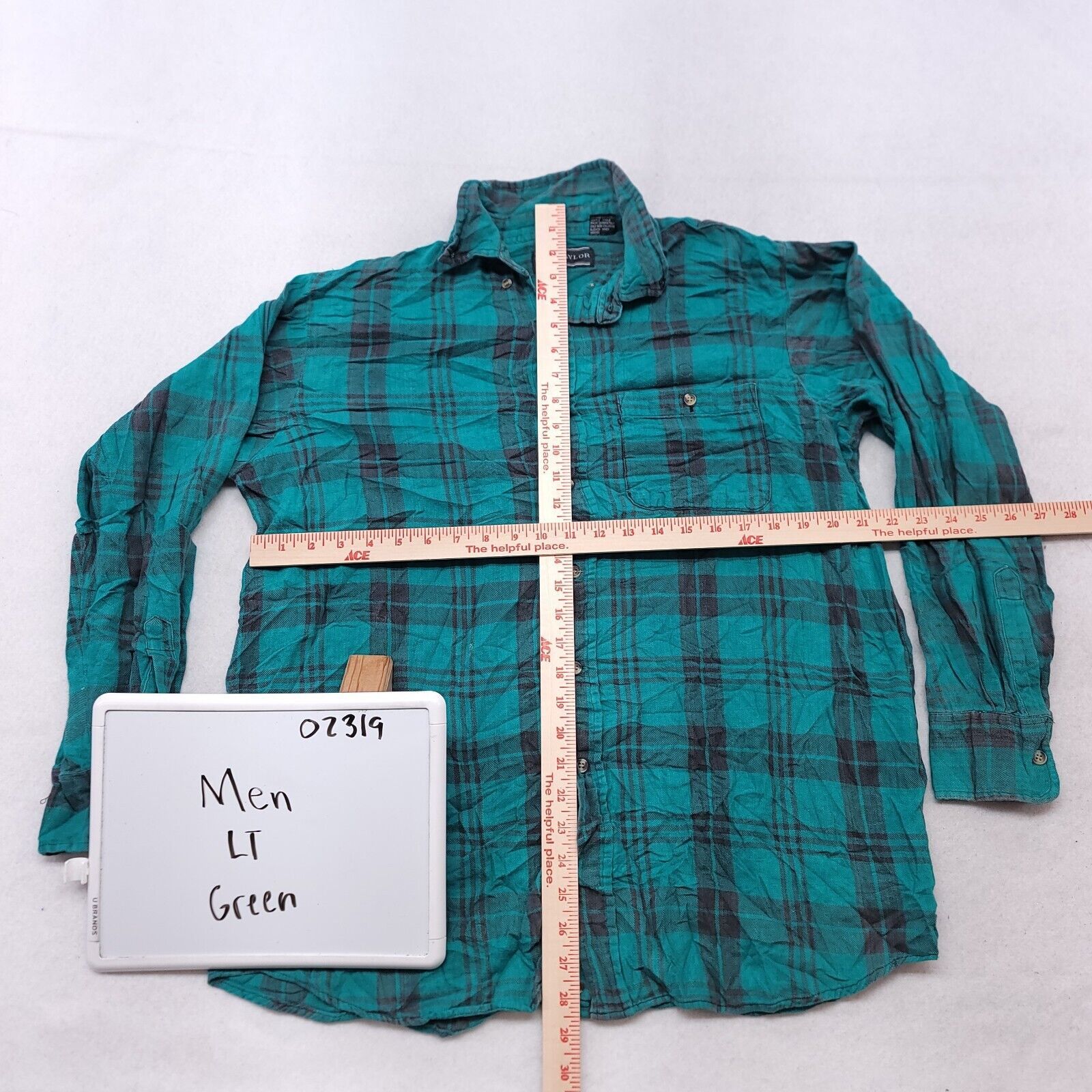 David Taylor David Taylor Tartan Flannel Button Up Shirt Mens Size LT Size US L / EU 52-54 / 3 - 6 Thumbnail