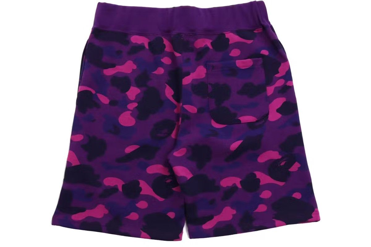 Bape BAPE Color Camo Sweat Shorts Purple Size US 32 / EU 48 - 2 Thumbnail