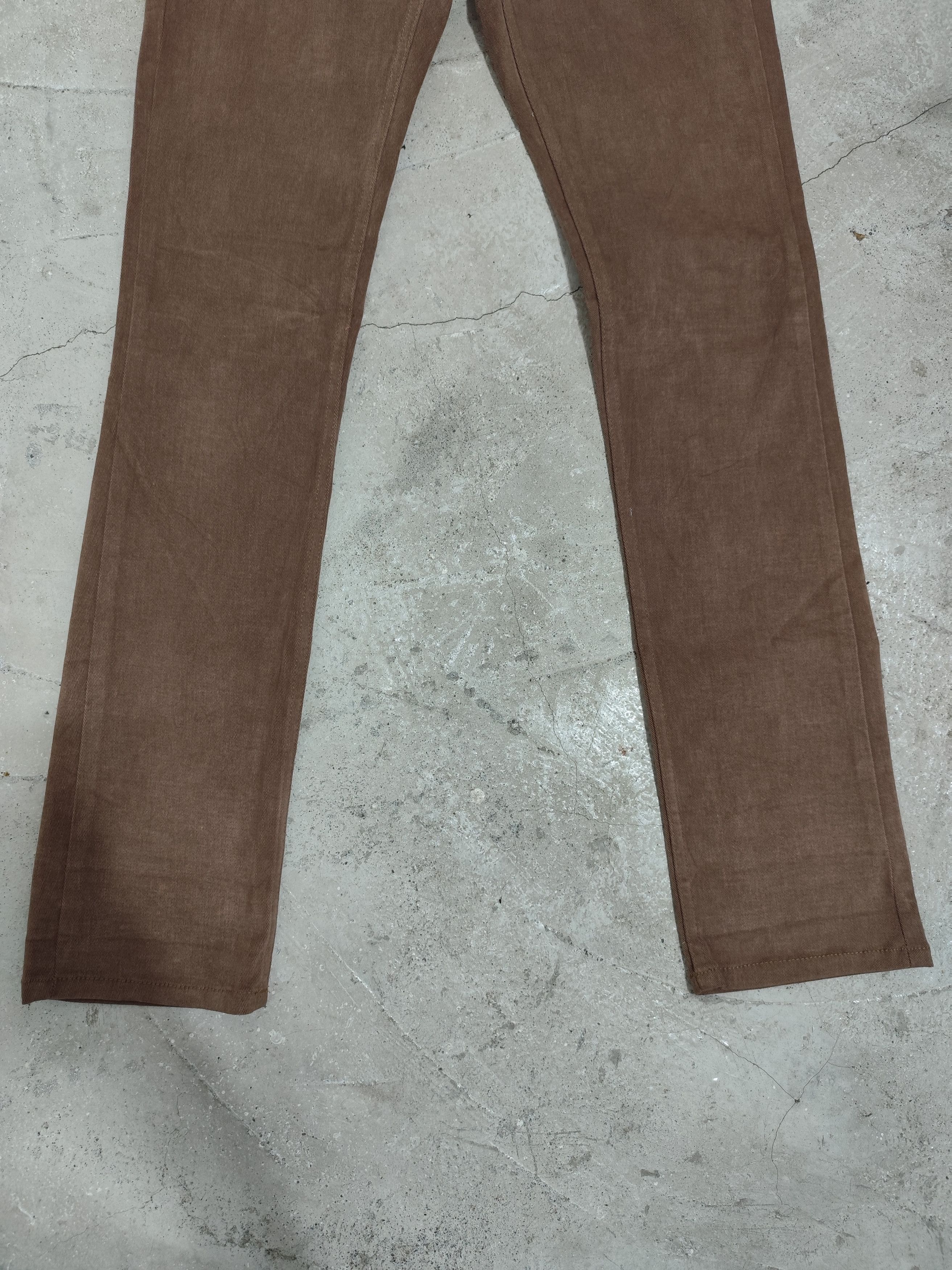 Helmut Lang VINTAGE 90s HELMUT LANG BROWN PANTS Size US 30 / EU 46 - 2 Thumbnail