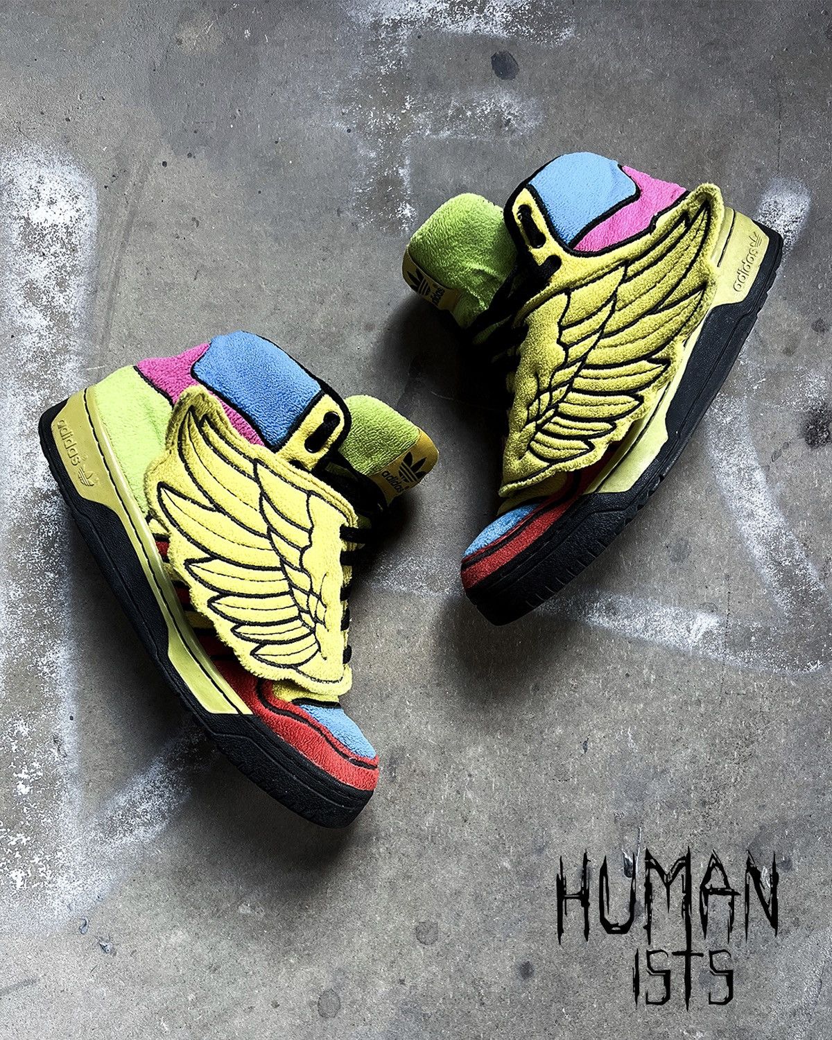 Jeremy Scott WINGS 2.0 RAINBOW TEDDY HIGH TOPS Size US 10 / EU 43 - 1 Thumbnail