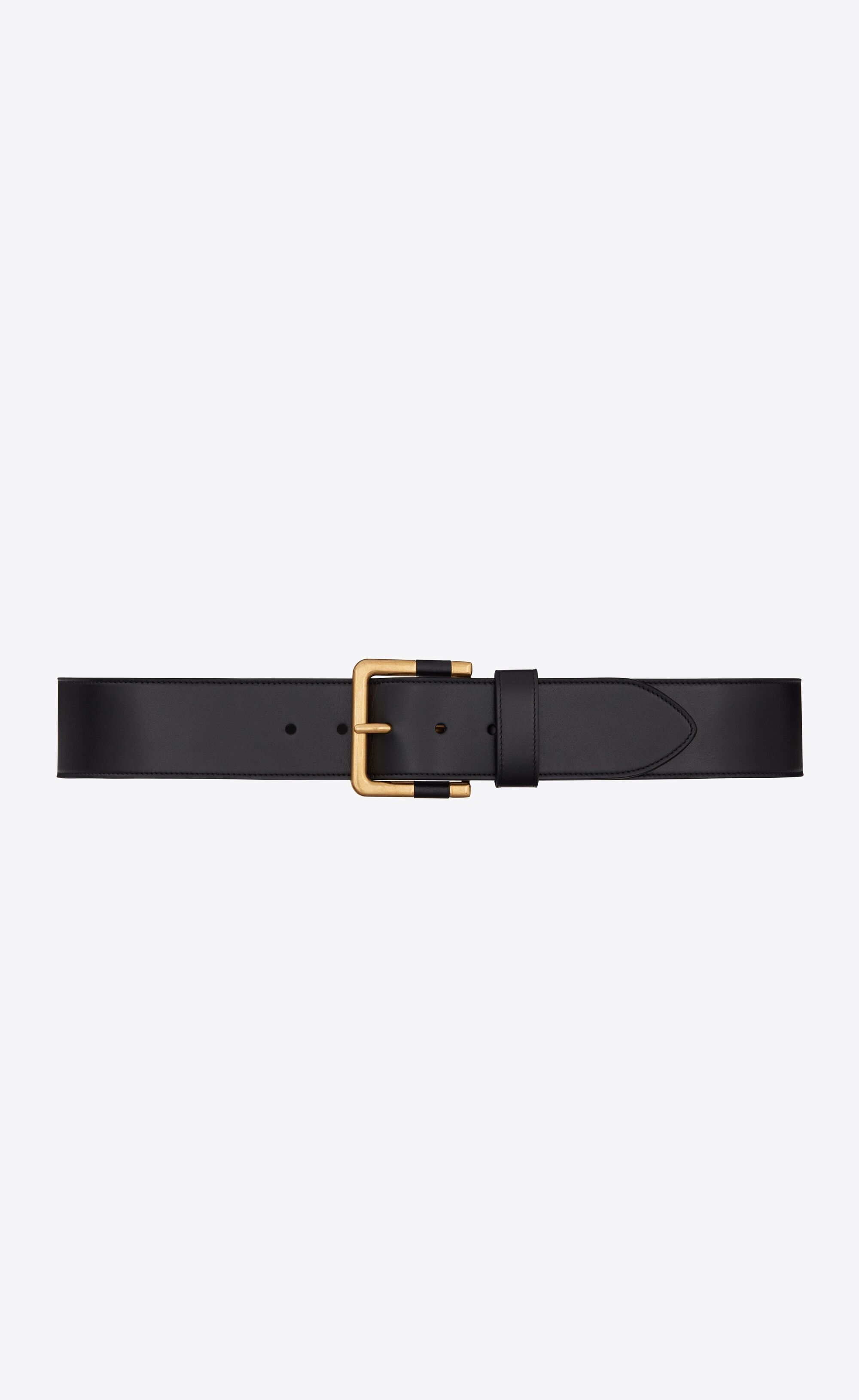 Saint Laurent Paris o1s1wg111224 Size: 85 / Square Buckle Large Belt Leather Size ONE SIZE - 1 Thumbnail