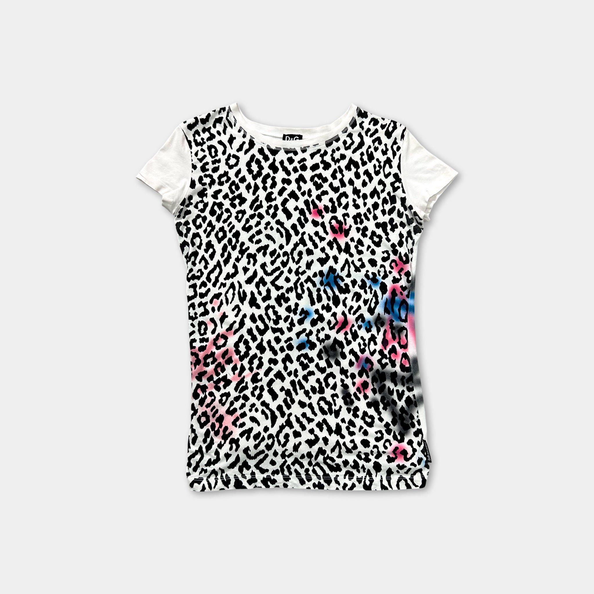 Dolce & Gabbana Dolce & Gabbana Leopard Pop Cotton T-Shirt Size XS / US 0-2 / IT 36-38 - 1 Thumbnail
